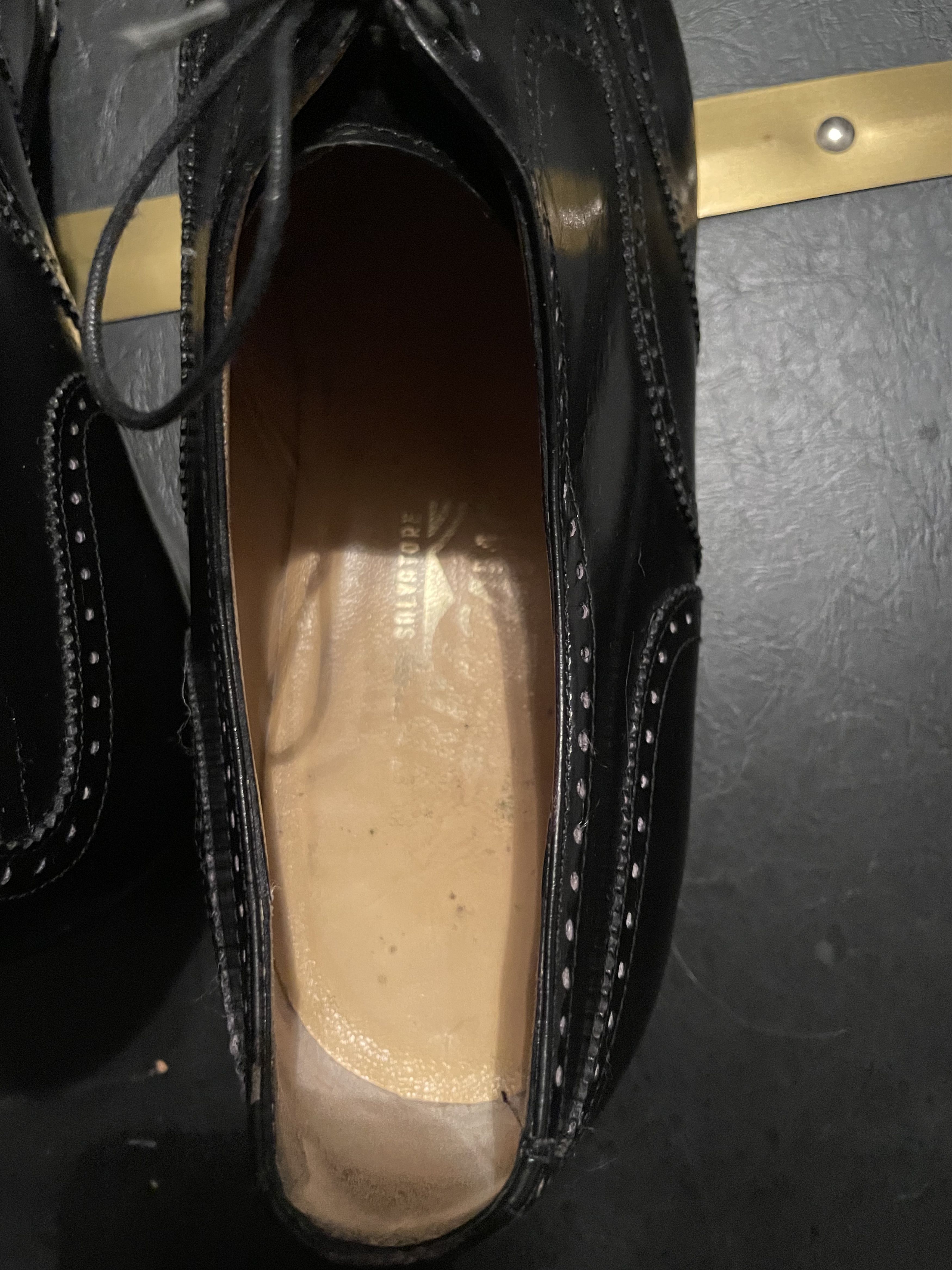 Salvatore Ferragamo Salvatore Ferragamo Black Leather Wingtip Oxford Shoes 9 Size US 9 / EU 42 - 7 Thumbnail