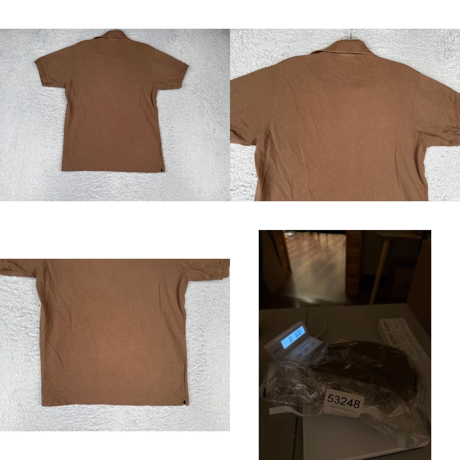 Lacoste VINTAGE Lacoste Polo Shirt Women 2 Brown Short Sleeve Slim Cotton Blend JerseyREAD Size XS / US 0-2 / IT 36-38 - 9 Thumbnail