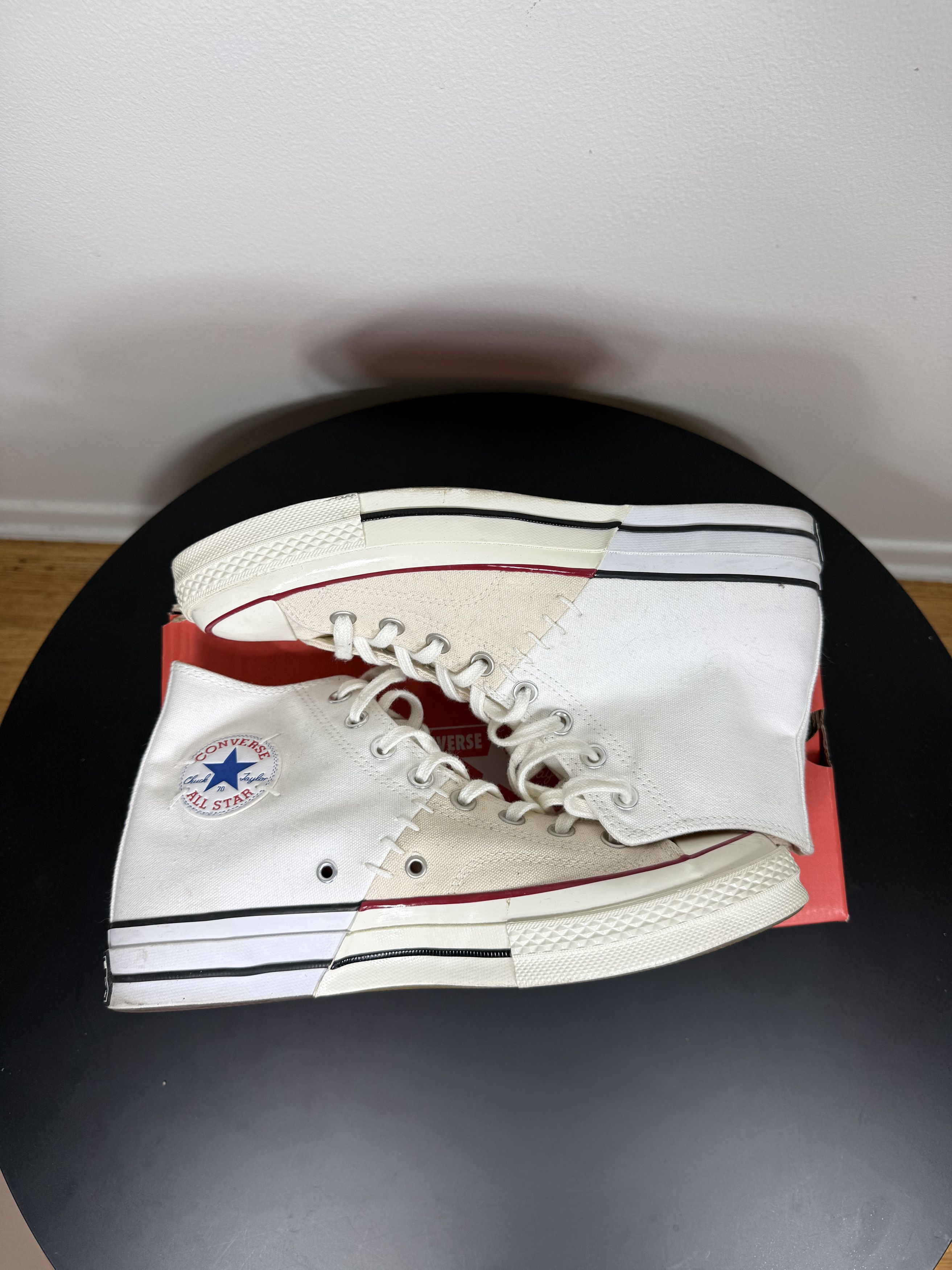 Converse Rare Chucked Taylors Spliced Tan/White Size US 9 / EU 42 - 5 Thumbnail