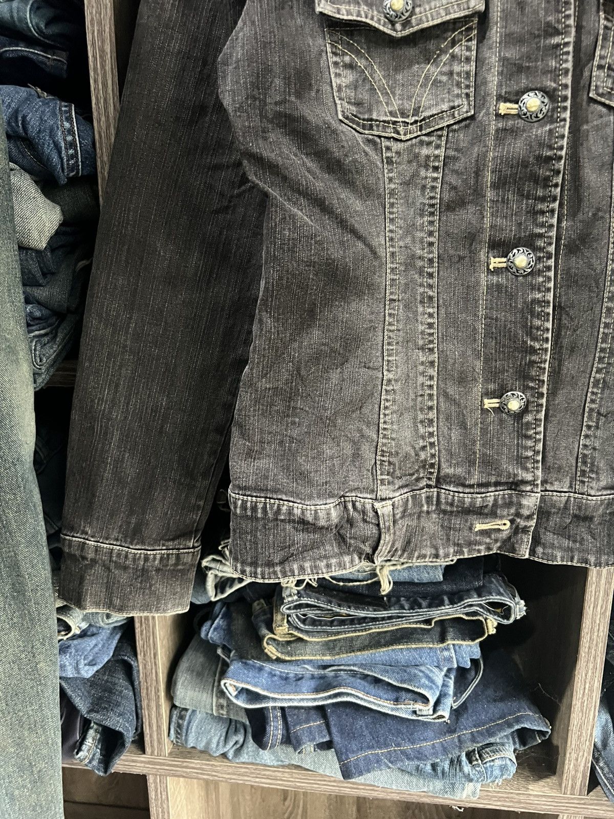 Michel Klein 🔥AVV Michel Klein Denim Jacket Size S / US 4 / IT 40 - 6 Thumbnail