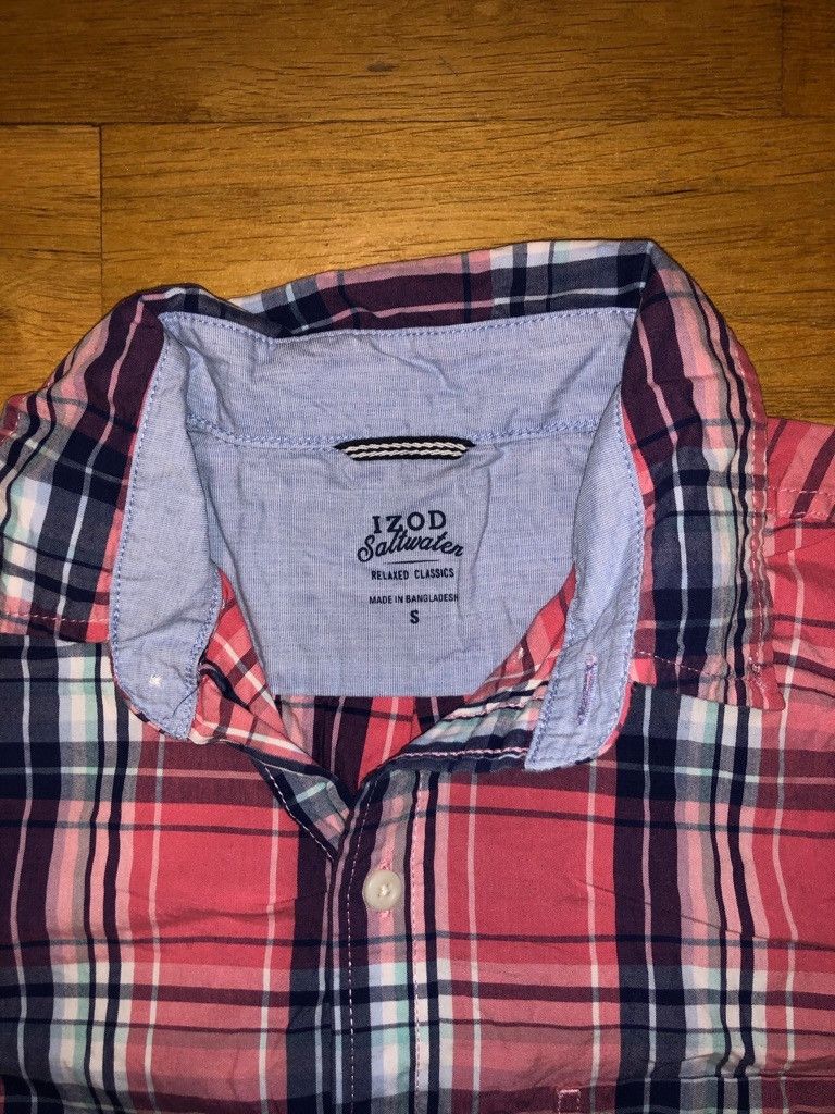 Izod IZOD SALTWATER MEN'S CHECK COTTON SHIRT Size S Size US S / EU 44-46 / 1 - 2 Thumbnail
