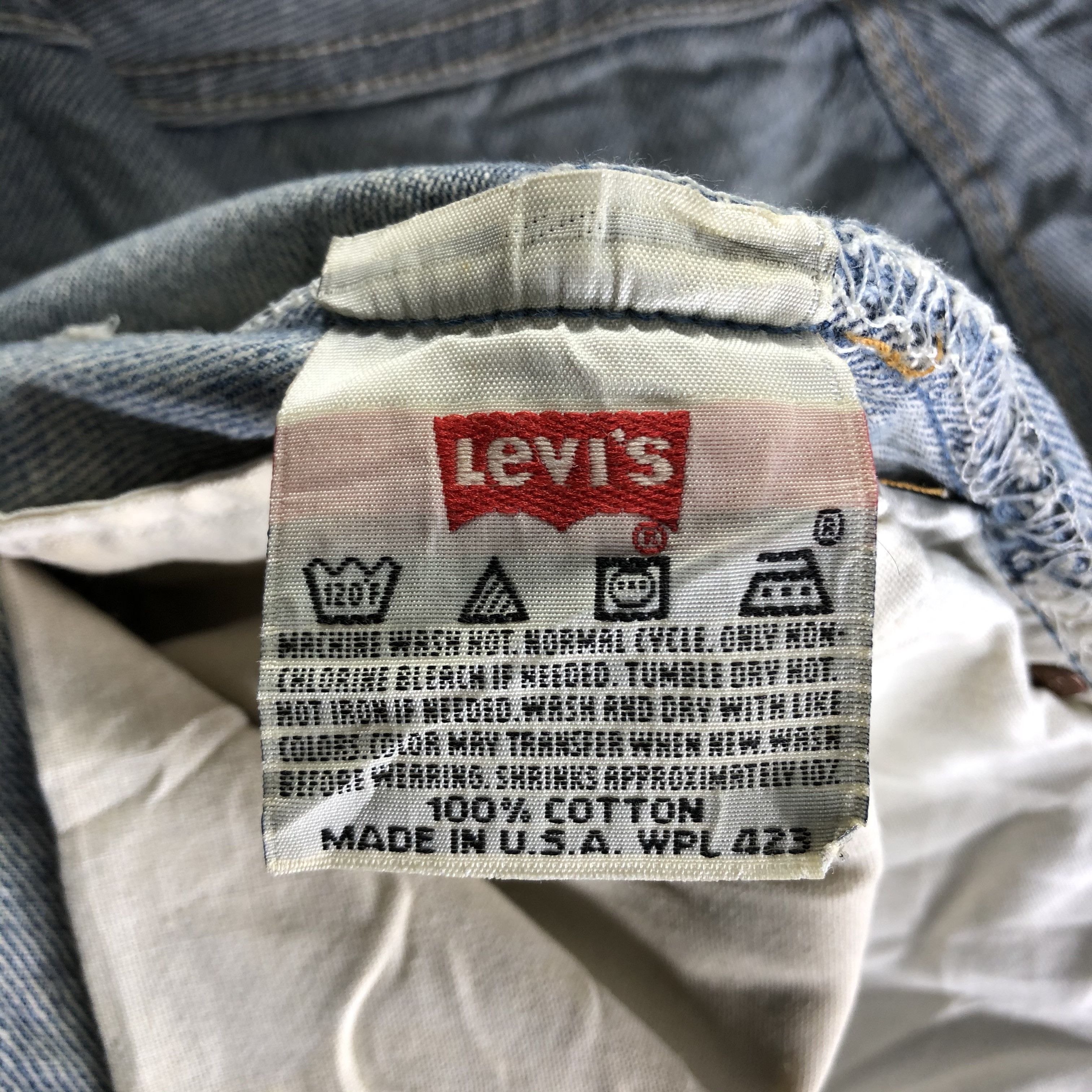 Levi's Vintage 90s Levis 501 Jeans-J3587 Size US 32 / EU 48 - 11 Thumbnail