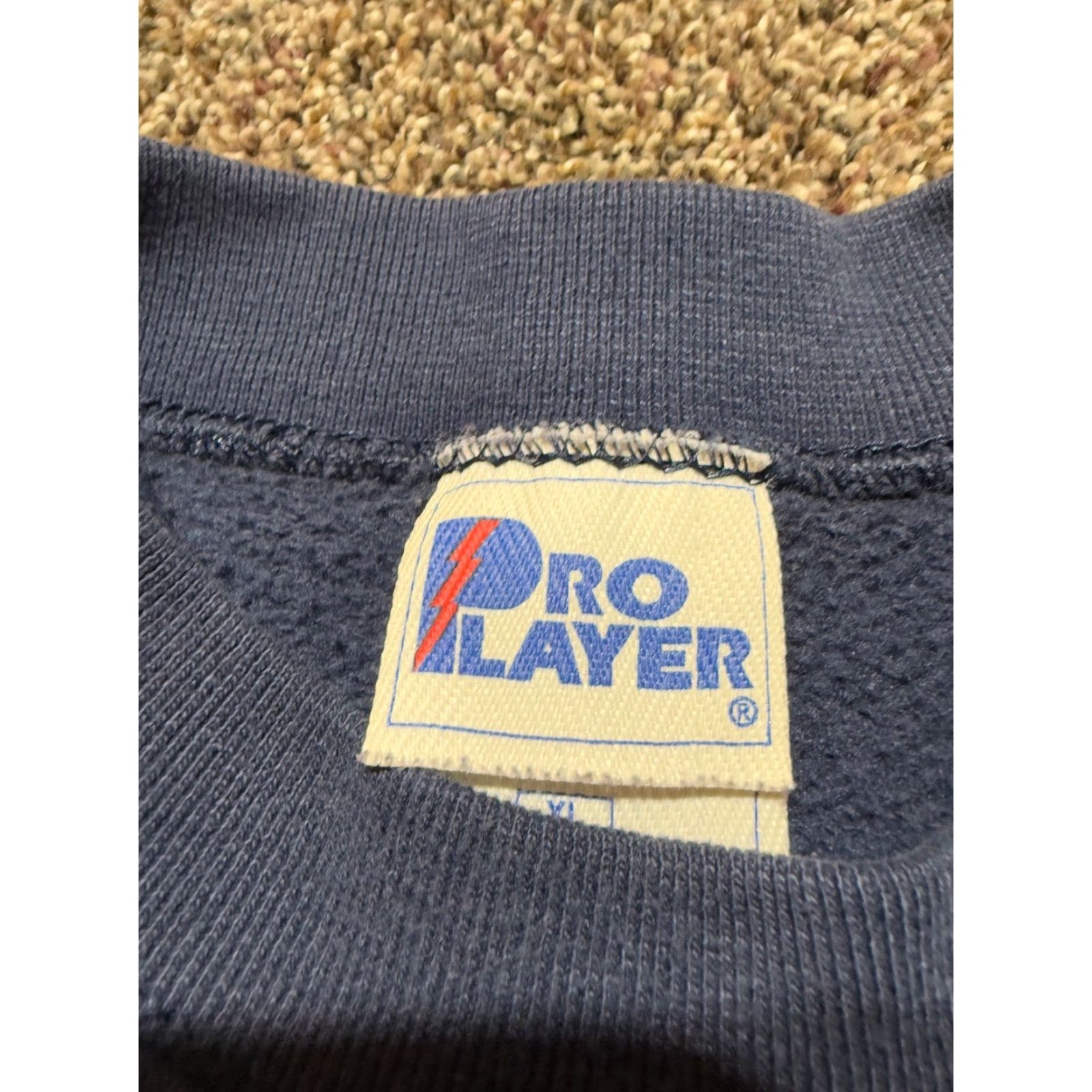 Pro Player VINTAGE Denver Broncos Pro Player Sweatshirt Mens XL Blue NFL Pullover Crew Neck Long Sleeve Size US XL / EU 56 / 4 - 6 Thumbnail