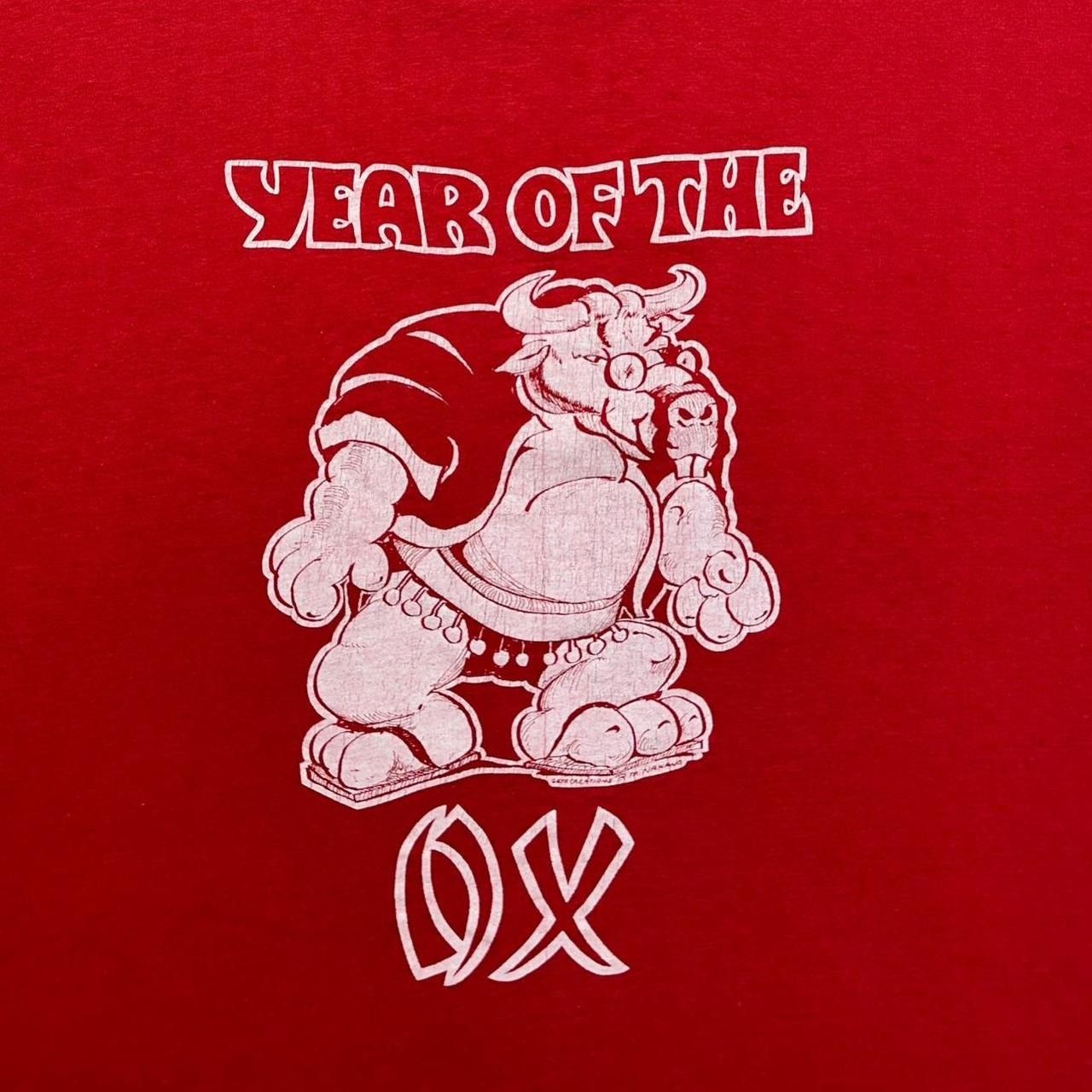 Hanes × Vintage Vintage Chinese Zodiac Year of the Ox 70s T-Shirt Size US L / EU 52-54 / 3 - 2 Thumbnail