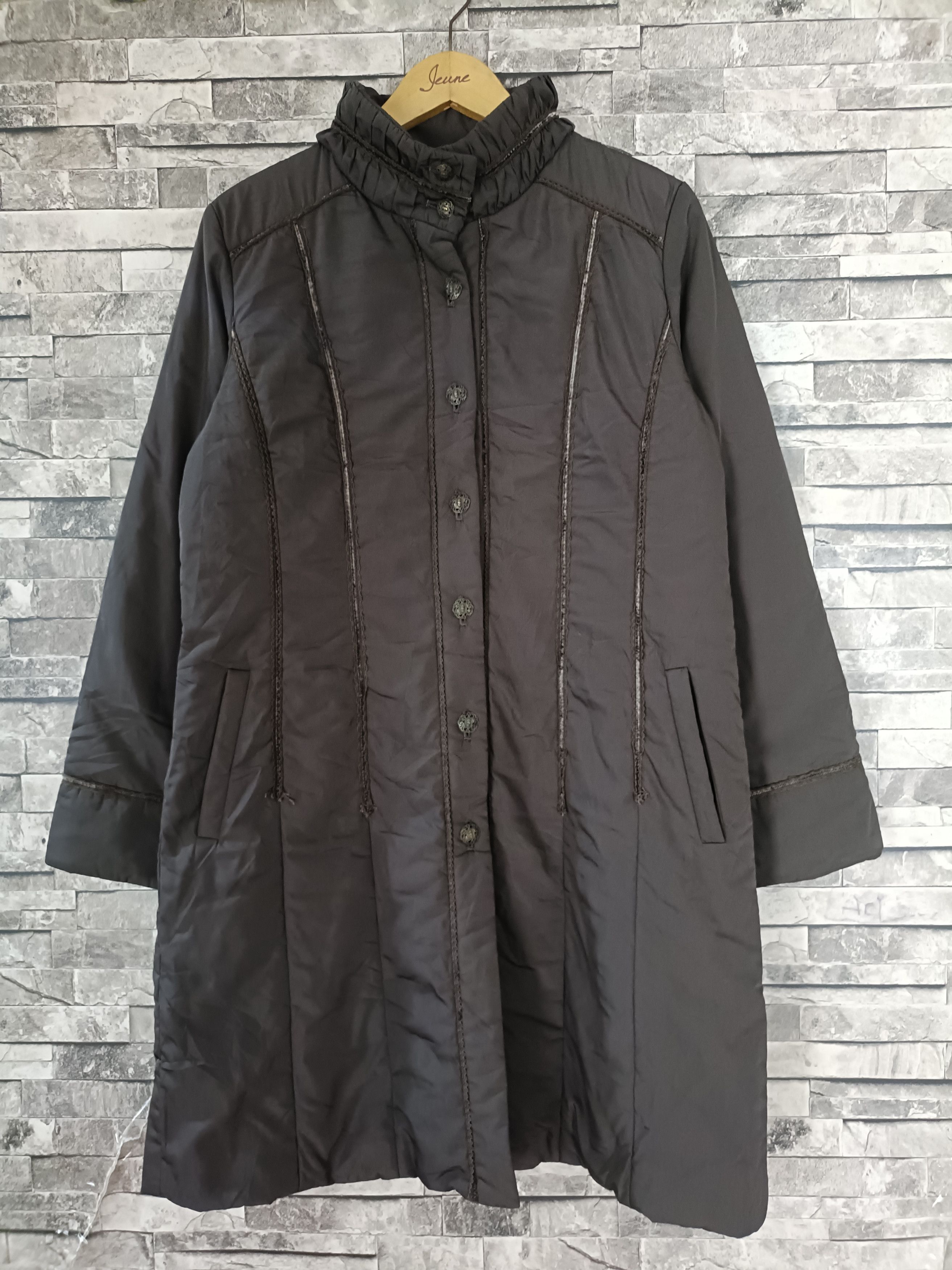 Japanese Brand Leilian quilted coat Size L / US 10 / IT 46 - 1 Thumbnail