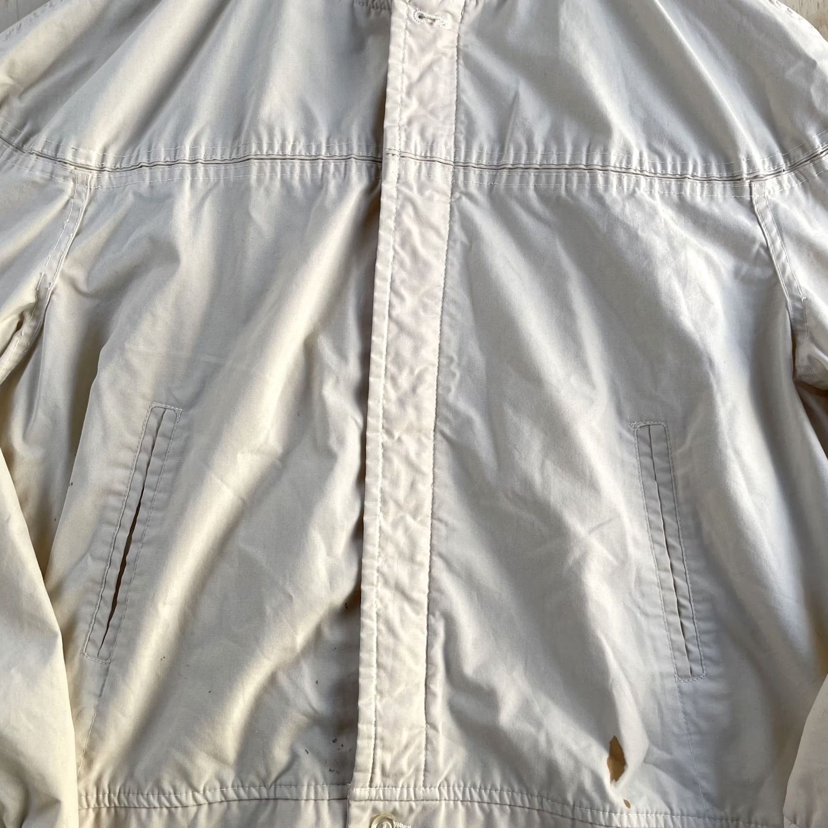 Vintage VINTAGE Montgomery Ward Jacket Mens XL Beige Cotton Bomber Zip Lined Short Size US 36 / EU 52 - 5 Thumbnail