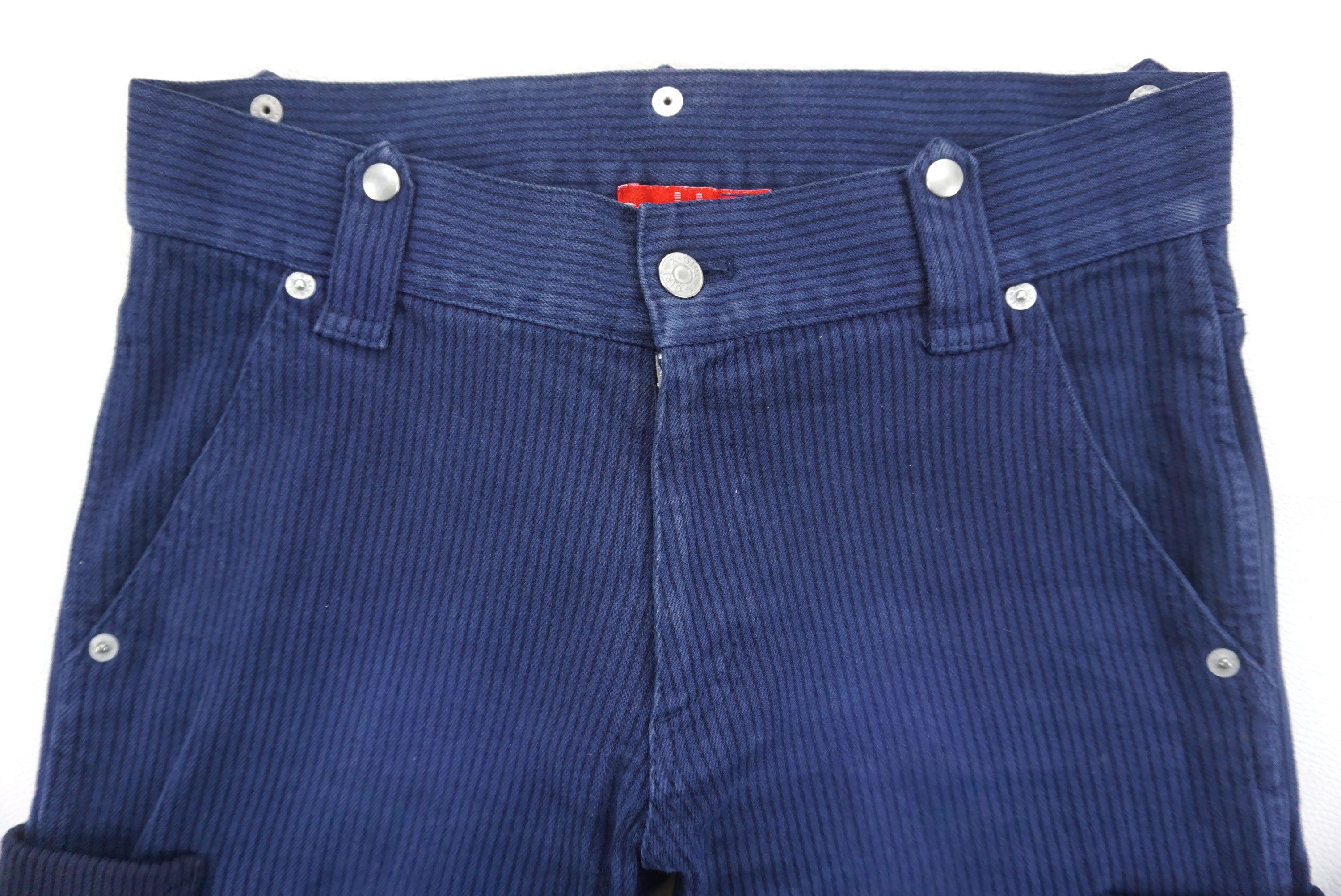 Japanese Brand X-Girl Jeans fits W30xL30.75 Slim Skinny Hickory Cargo Denim Size 26" / US 2 / IT 38 - 4 Thumbnail