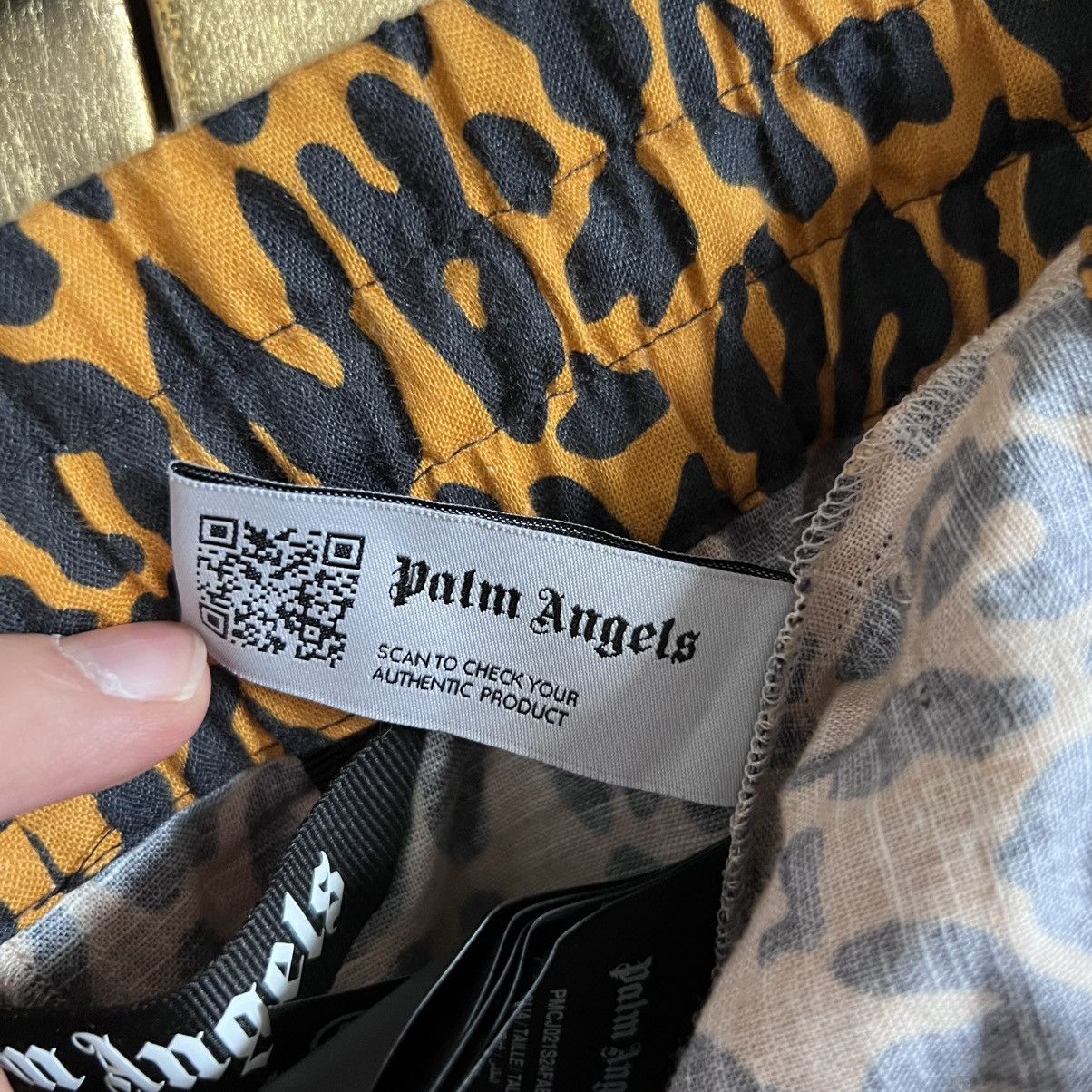 Palm Angels Palm Angels Cheetah Linen Pants Size US 36 / EU 52 - 6 Thumbnail