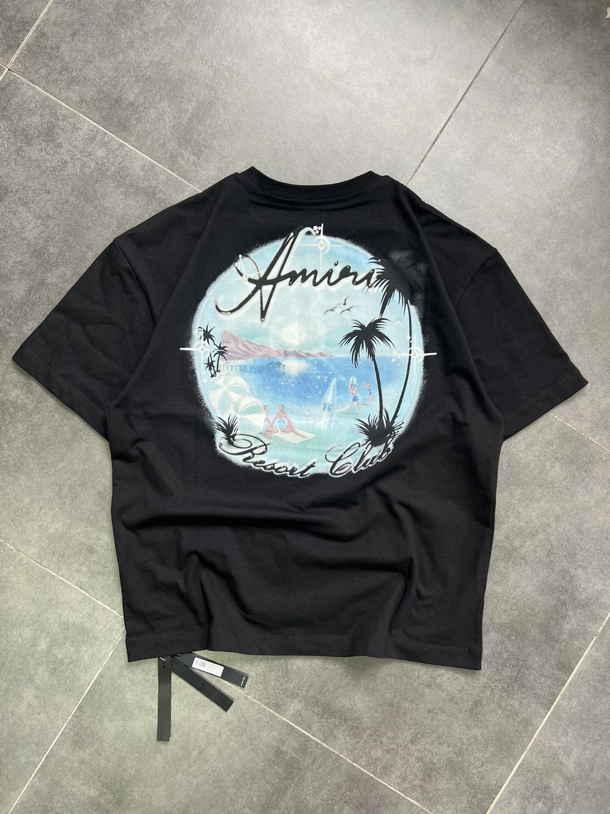 Amiri Amiri Paradise Airbrush Tee Size US XL / EU 56 / 4 - 1 Thumbnail