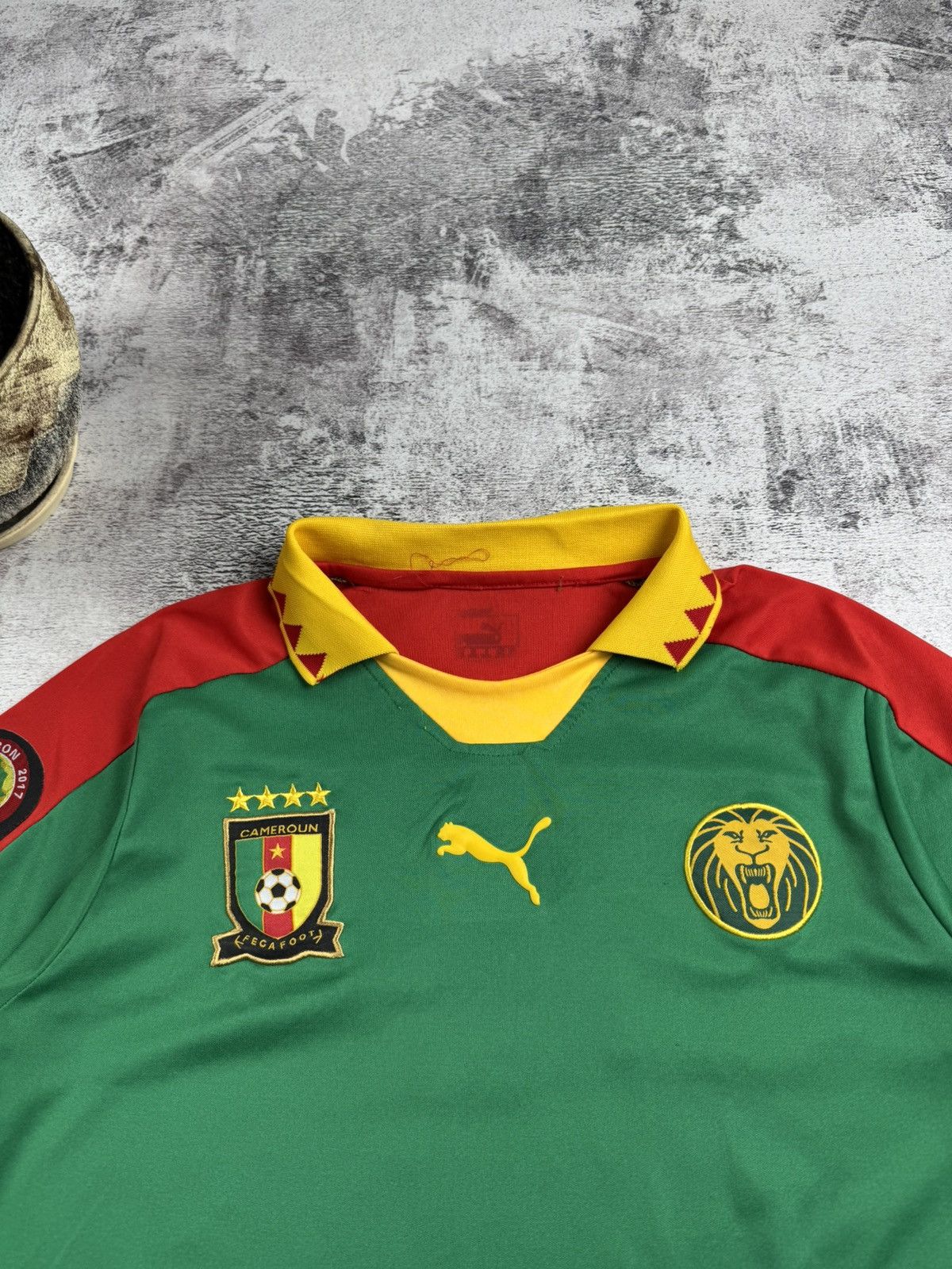 Puma × Vintage Cameroon Africa National Vintage Home Puma Soccer Football T Shirt Jersey Tee Size US S / EU 44-46 / 1 - 6 Thumbnail