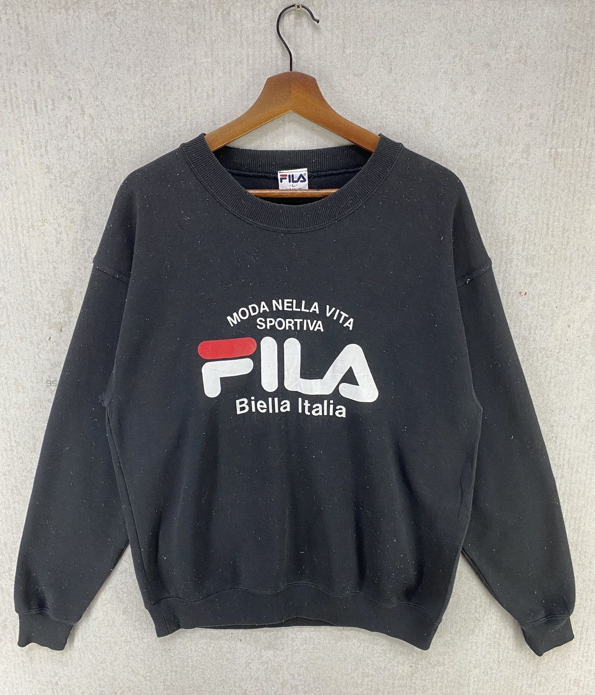 Fila Fila Sweatshirt Pullover Crewneck Size L Size US L / EU 52-54 / 3 - 1 Thumbnail