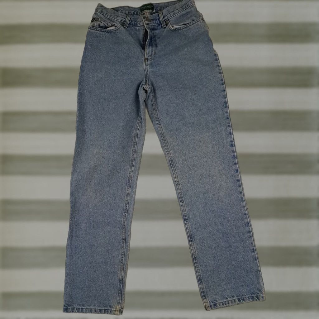 Ralph Lauren Lauren Jeans Co. Jeans Women 10 Blue Dark Straight 29 Inseam 29 Inch Waist Ralph Lauren Size 32" / US 10 / IT 46 - 1 Thumbnail