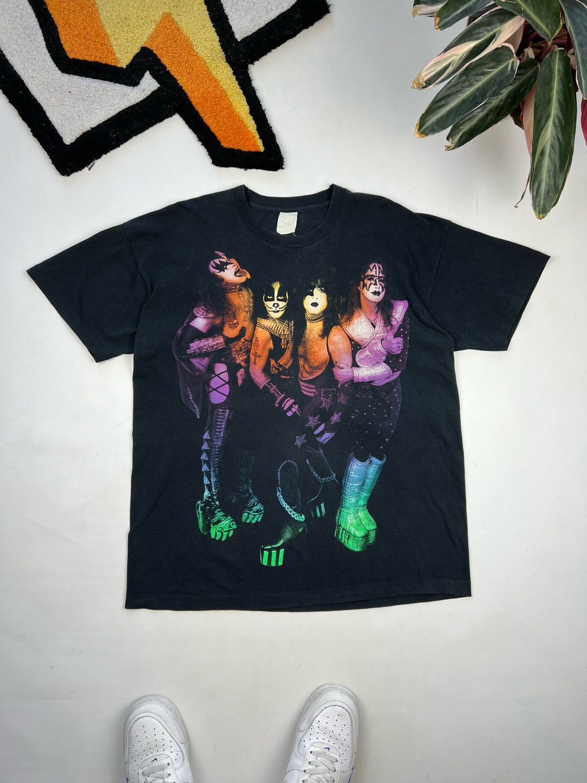 image of Band Tees x Vintage Kiss Tee Shirt 1996 in Black, Men's (Size XL)