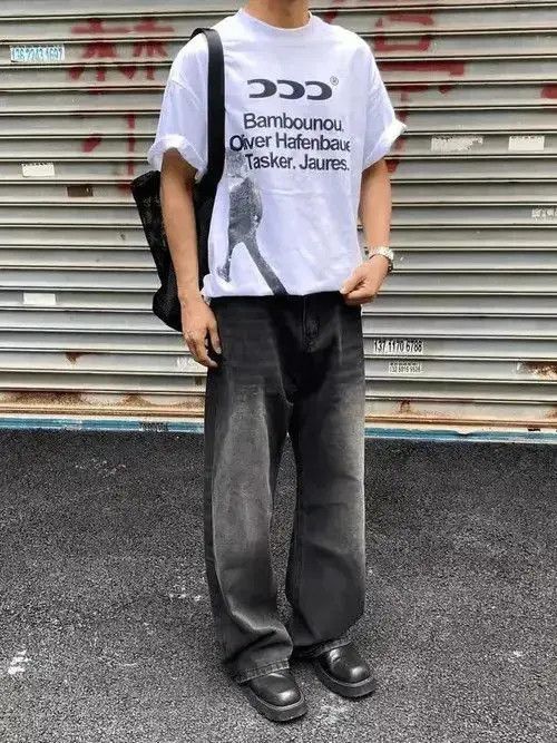 Japanese Brand Gray loose distressed yuppie baggy pants Size US 32 / EU 48 - 4 Thumbnail