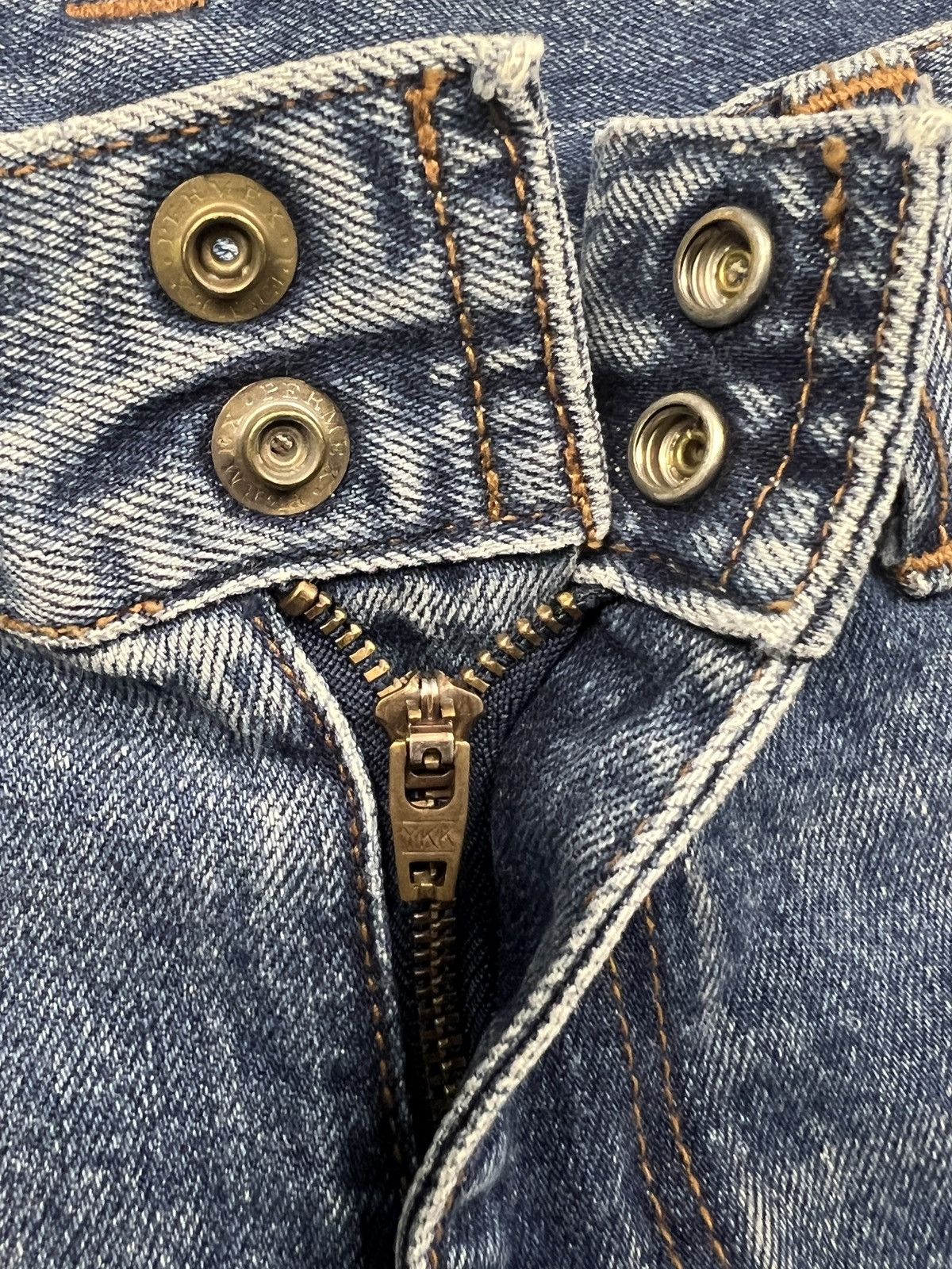 Hysteric Glamour × Vintage 90s Hysteric Glamour Kinky Bondage Cropped Jeans Size 30" / US 8 / IT 44 - 12 Thumbnail