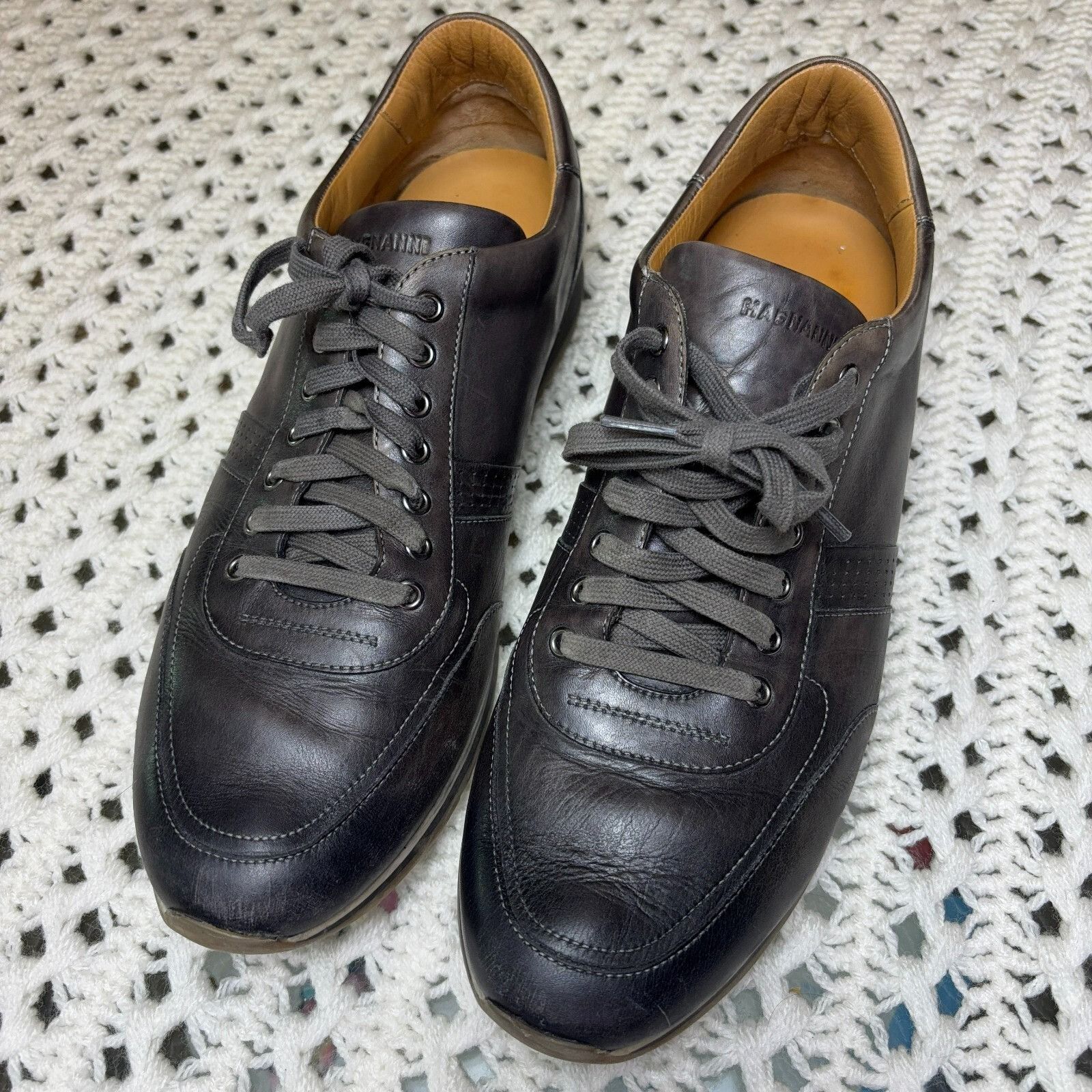 Magnanni Magnanni Pueblo Men 11.5 Low Top Sneakers, Black Leather, Ca Size US 11.5 / EU 44-45 - 11 Thumbnail
