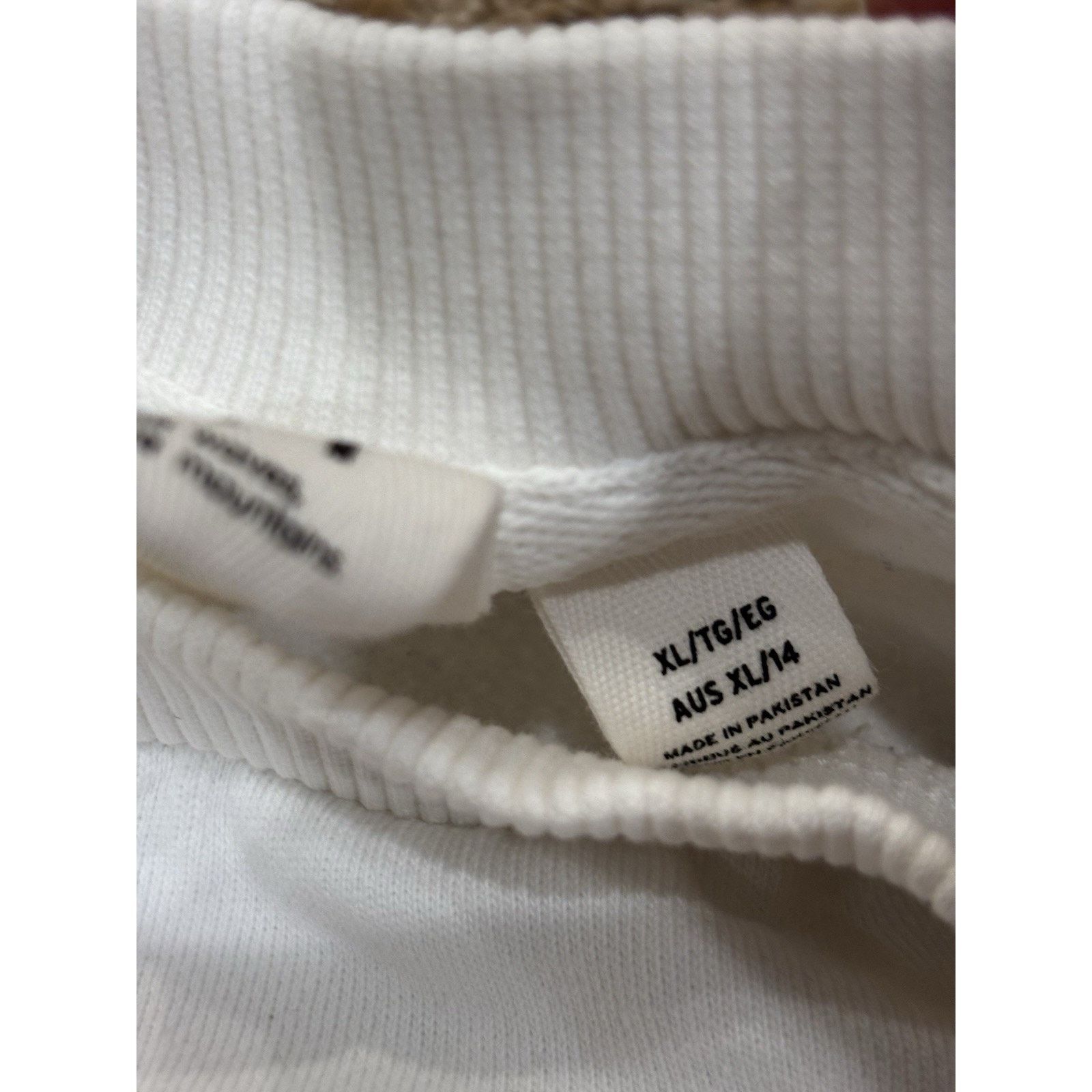 Other Roxy White Sweatshirt Abstract Rainbow Drawstring XL Crew Size XL / US 12-14 / IT 48-50 - 6 Thumbnail
