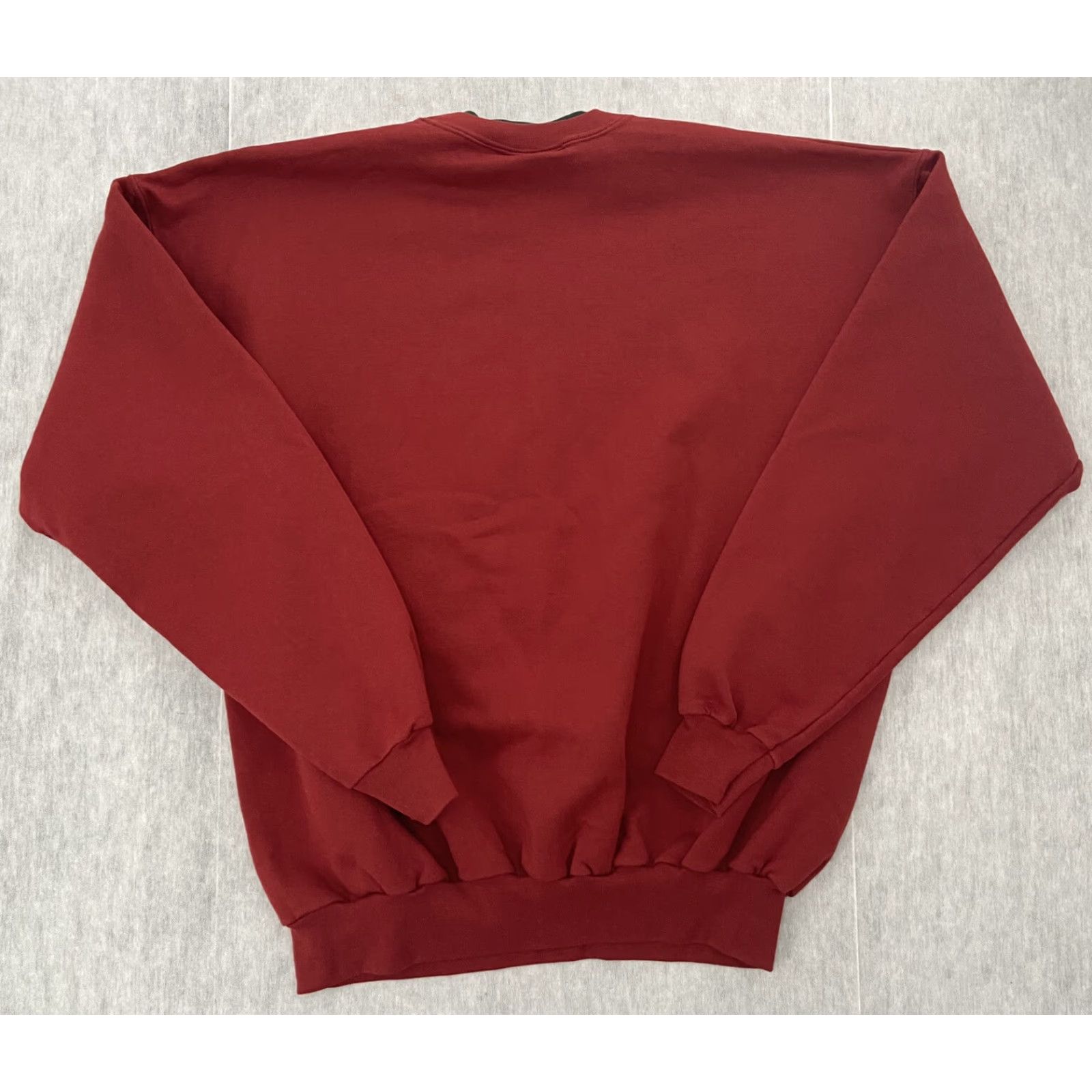 Vintage VINTAGE Energy Christmas Sweater Womens Size 1X Burgundy Crew Neck Pullover Santa Claus Graphic Print All Seasons Stars Gifts Fall Winter 1X Womens Size XL / US 12-14 / IT 48-50 - 2 Thumbnail
