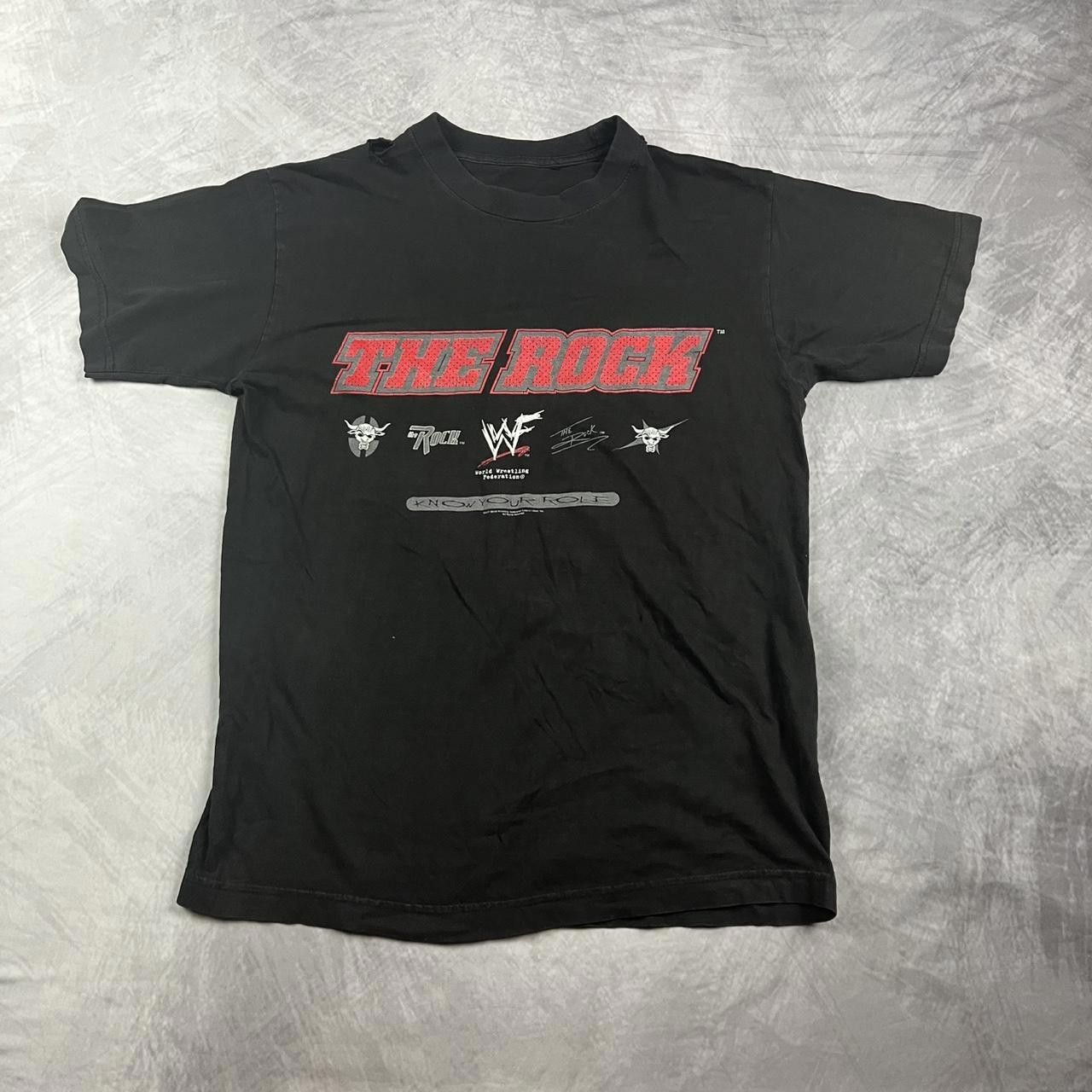 Designer 90s WWF The Rock shirt (flaw on collar) Size US M / EU 48-50 / 2 - 1 Thumbnail