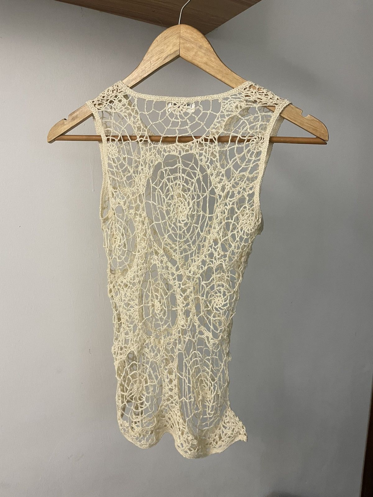 If Six Was Nine 1990 Trans Continents 0 Web Spider Knitted Sleeveless Size US S / EU 44-46 / 1 - 8 Thumbnail