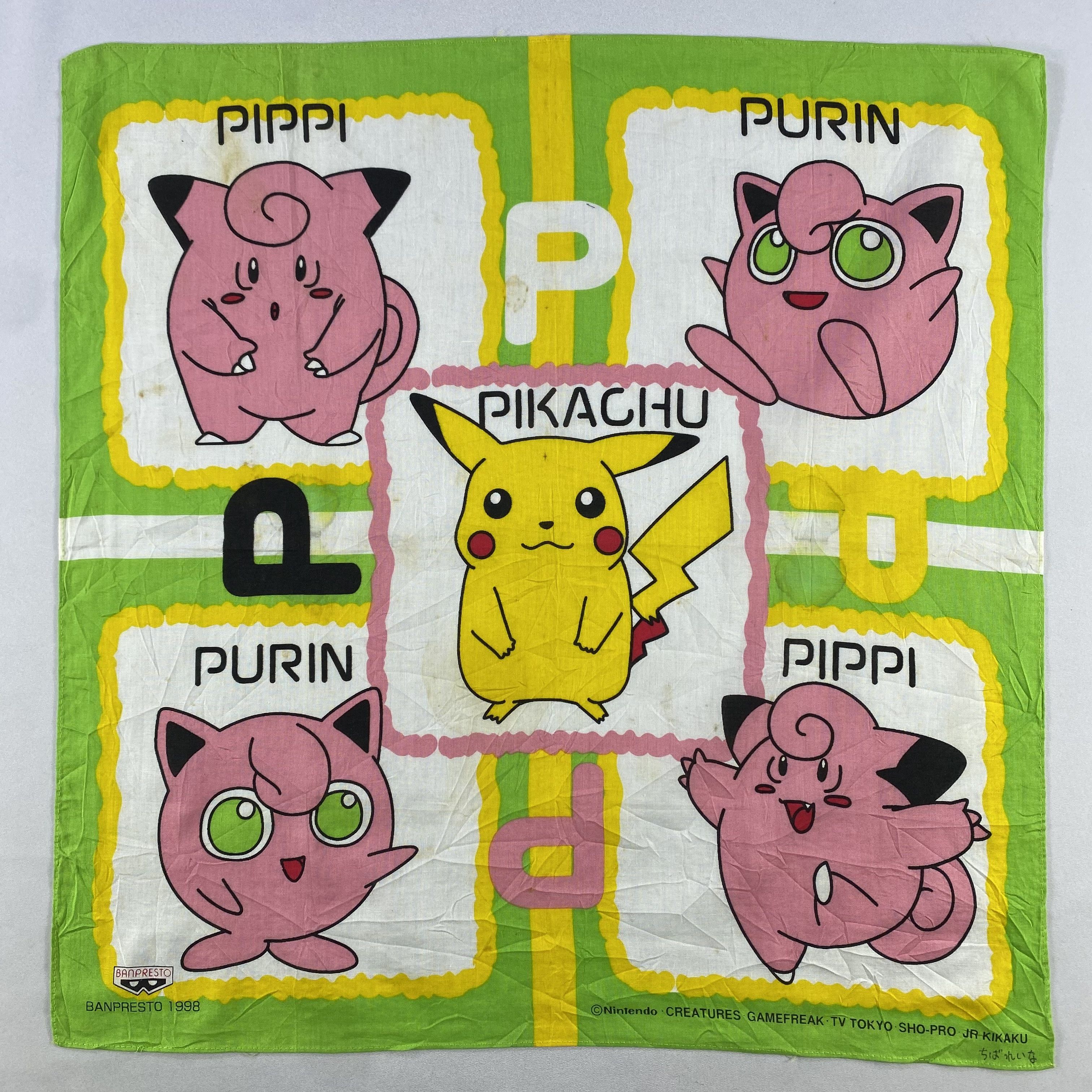 Pokemon × Vintage Vintage PIkachu Bandana/ Handkerchief / Neckerchief Size ONE SIZE - 1 Thumbnail
