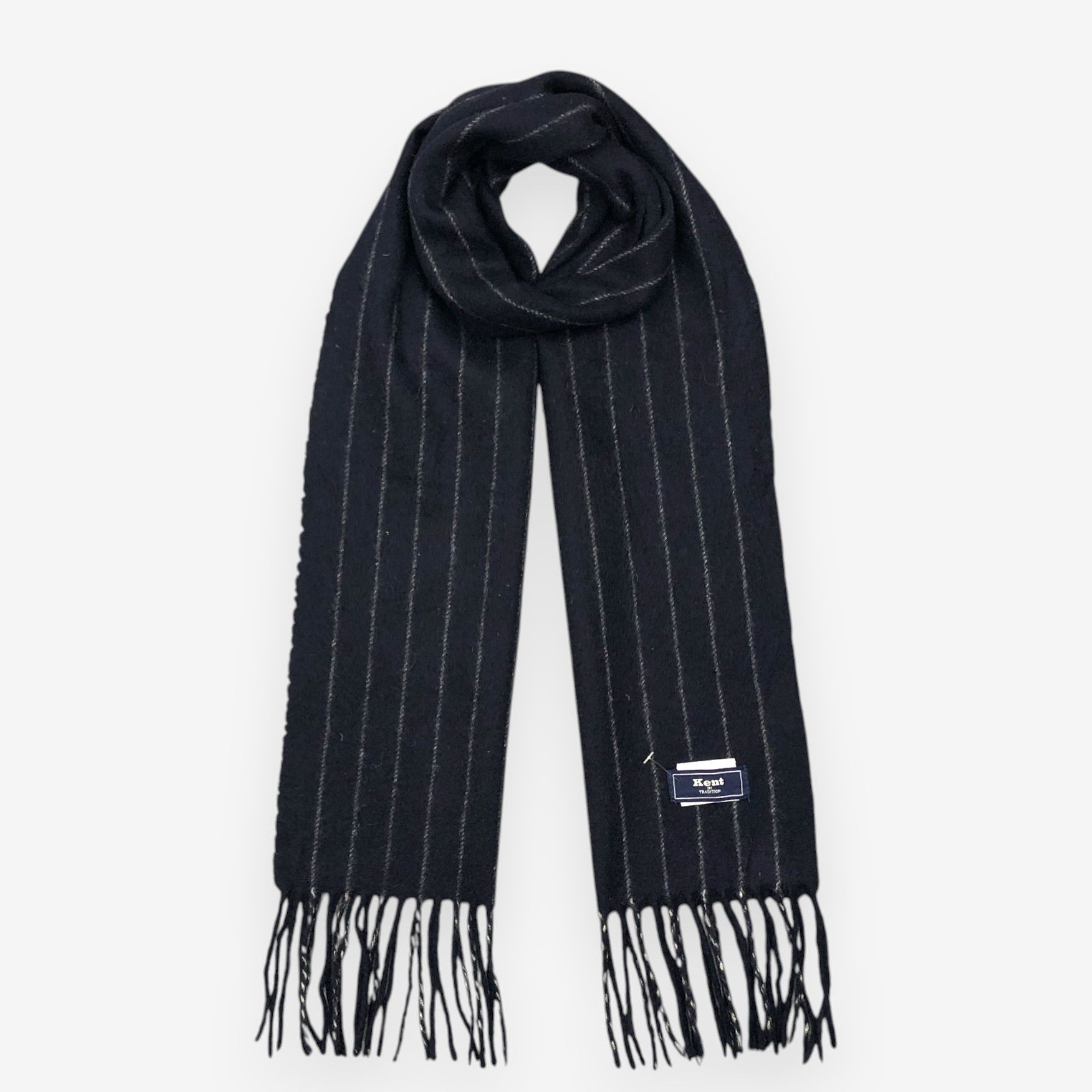 Japanese Brand Vintage Kent Scarf Muffler Wool Fringe Winter Scarves Size ONE SIZE - 1 Thumbnail