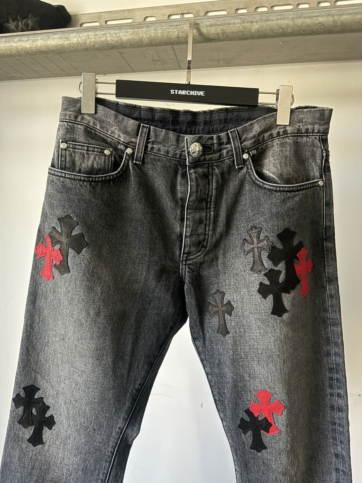 Chrome Hearts Chrome Hearts Drake Patch Jeans Size US 34 / EU 50 - 2 Thumbnail