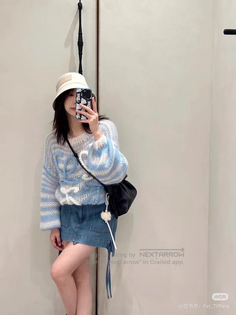 Loewe Loewe Blue Mohair Sweater Size S / US 4 / IT 40 - 8 Thumbnail