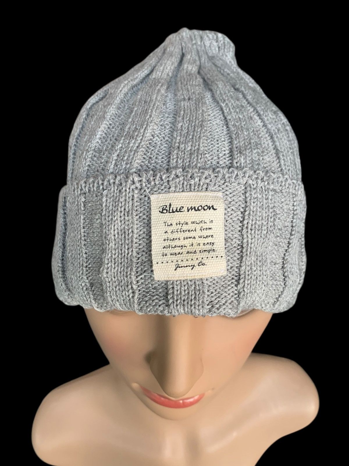 Japanese Brand × Kapital × Vintage Blue Moon Crochet Knit Hat Handmade Japanese Style Size ONE SIZE - 4 Thumbnail