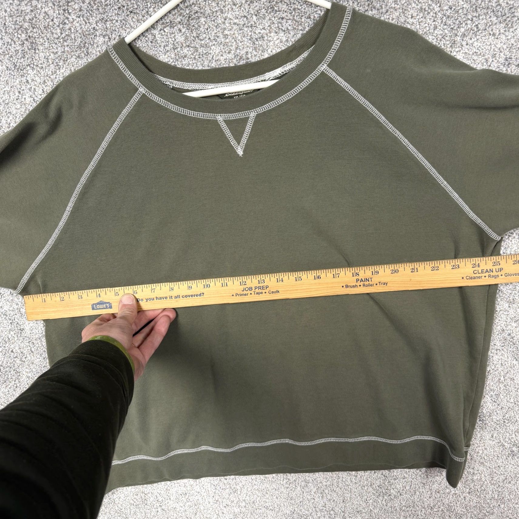 Eddie Bauer Eddie Bauer Sweatshirt Mens 2XL Green Raglan Crewneck Contrast Stitch Gorpcore Shirt Mens 2XL Green Raglan Crewneck Contrast Stitch Size US XXL / EU 58 / 5 - 4 Thumbnail