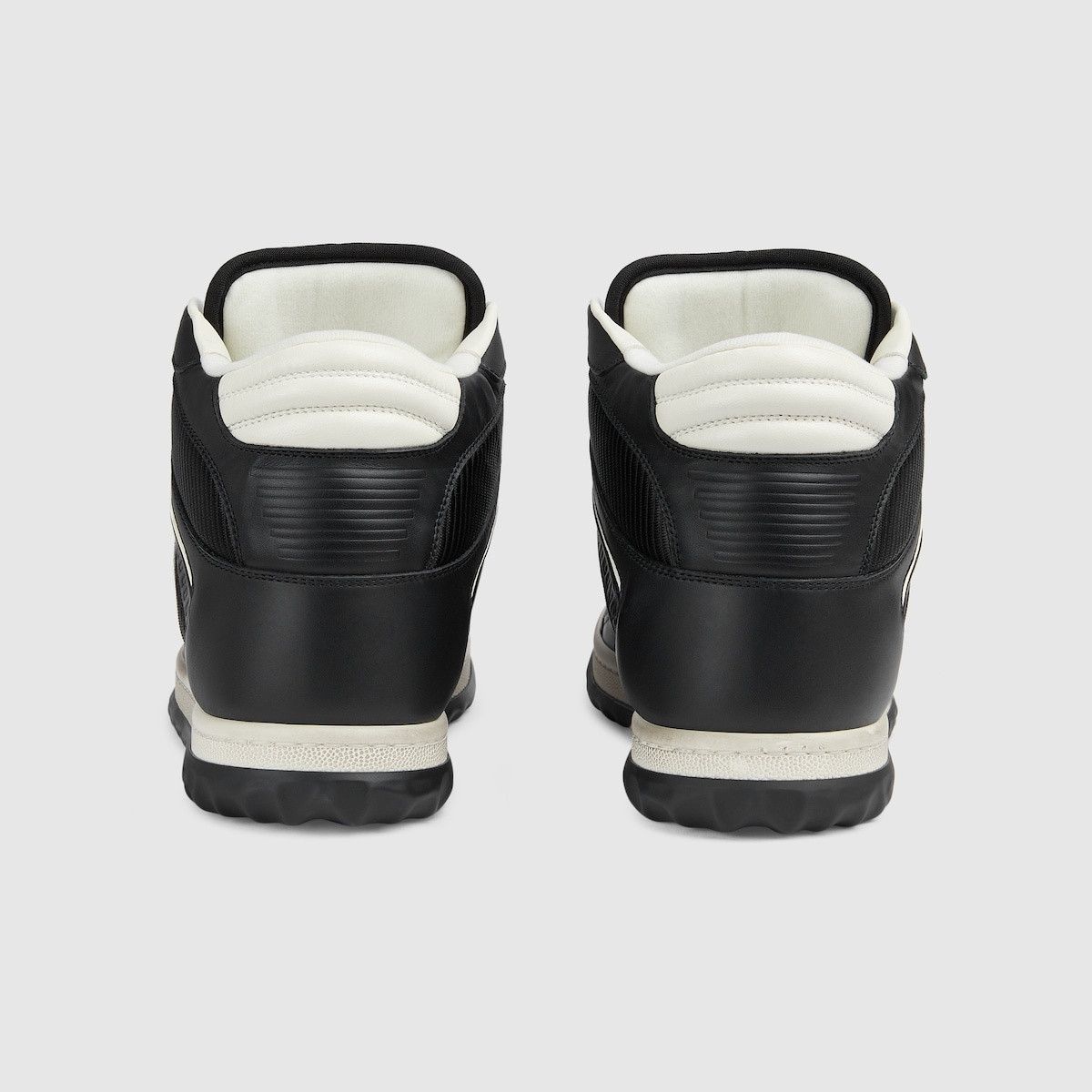 Gucci o1s1wg110125 MAC80 High Top Sneakers in Black/White Size US 12 / EU 45 - 3 Thumbnail