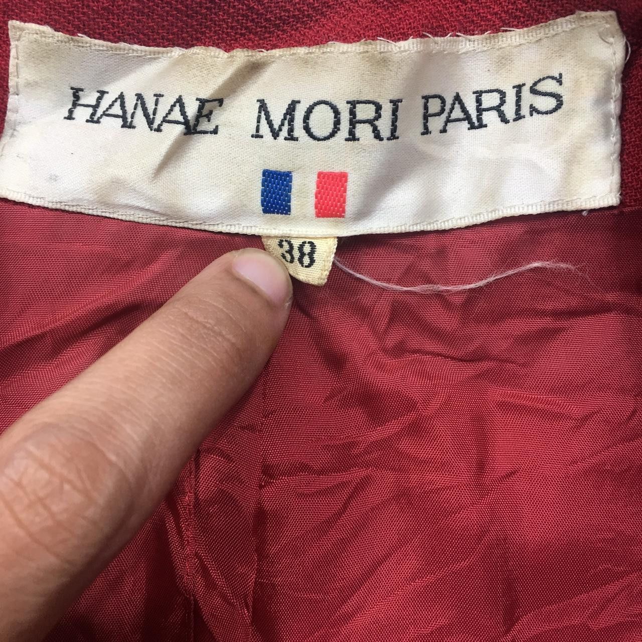 Vintage Vtg 90’ HANAE MORI PARIS Designer Red Cardigan Jacket Size S / US 4 / IT 40 - 3 Thumbnail