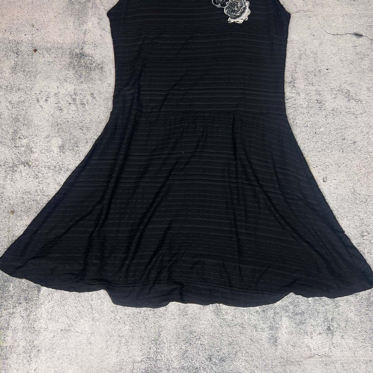 Desigual Desigual Women's Dress Size XL Black Viscose Sleeveless` Size XL / US 12-14 / IT 48-50 - 3 Thumbnail