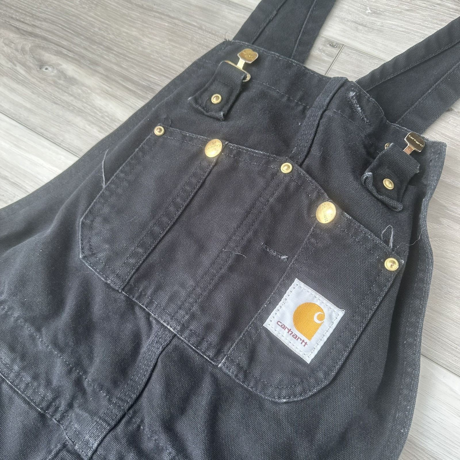 Carhartt VTG Carhartt Insulated Double Knee Overalls Mens 32x32 Black Size US L / EU 52-54 / 3 - 9 Thumbnail