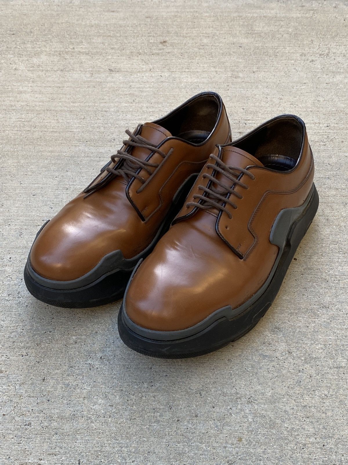 New pair of runway platform prada mens shoes Prada FW25: Good Clothes, Wildly Great Cowboy Boots main image 3