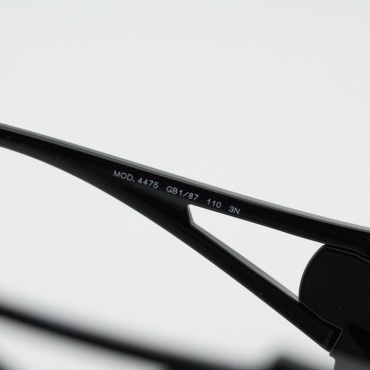 Versace Versace VE4475 GB1/87 Sunglasses Black Shield Frame Size ONE SIZE - 7 Thumbnail
