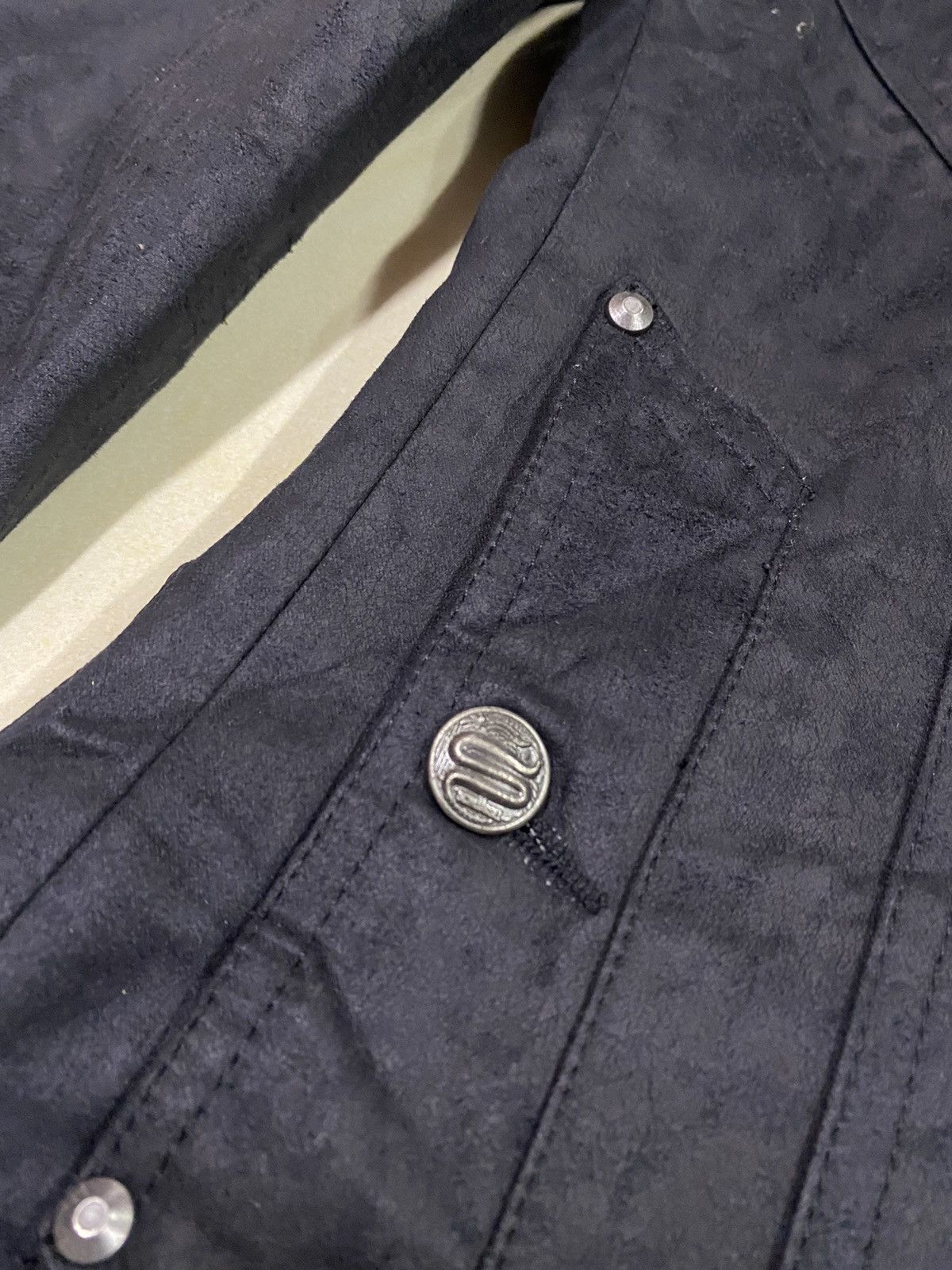 If Six Was Nine Schlussel Punk Bondage Suede Cotton Jacket Size US M / EU 48-50 / 2 - 7 Thumbnail