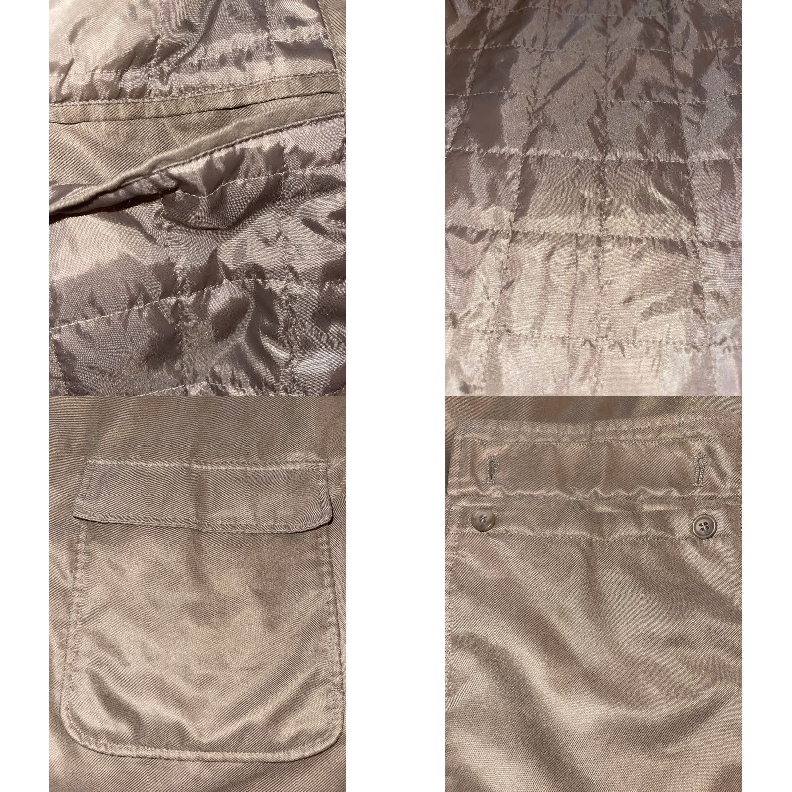 Vintage Botany 500 Coat Mens L Tan Casual Mid-Length Button Up Quilted Lining Soft Jacket Size US L / EU 52-54 / 3 - 8 Thumbnail