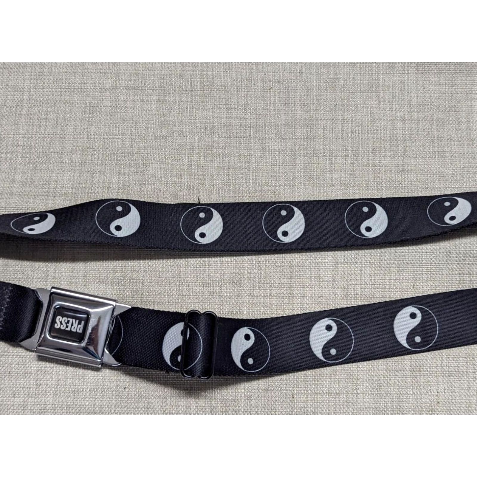 Vintage VINTAGE Buckle Down USA made YIN YANG seat belt style Belt one size 24-44 Mens Size ONE SIZE - 7 Thumbnail