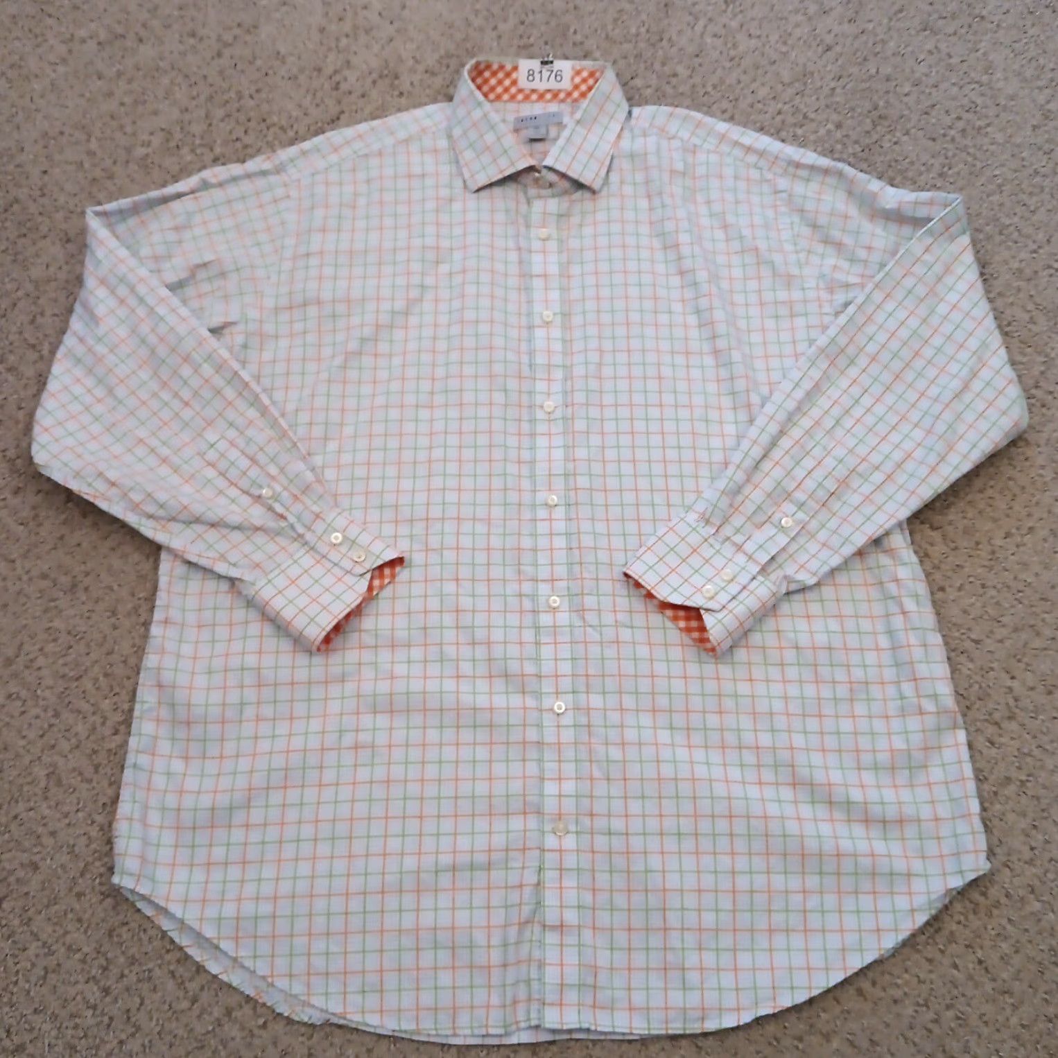 Vintage Jack Stone Shirt Mens 2XL Green Plaid Long Sleeve Button-Up Cotton Size US XXL / EU 58 / 5 - 2 Thumbnail