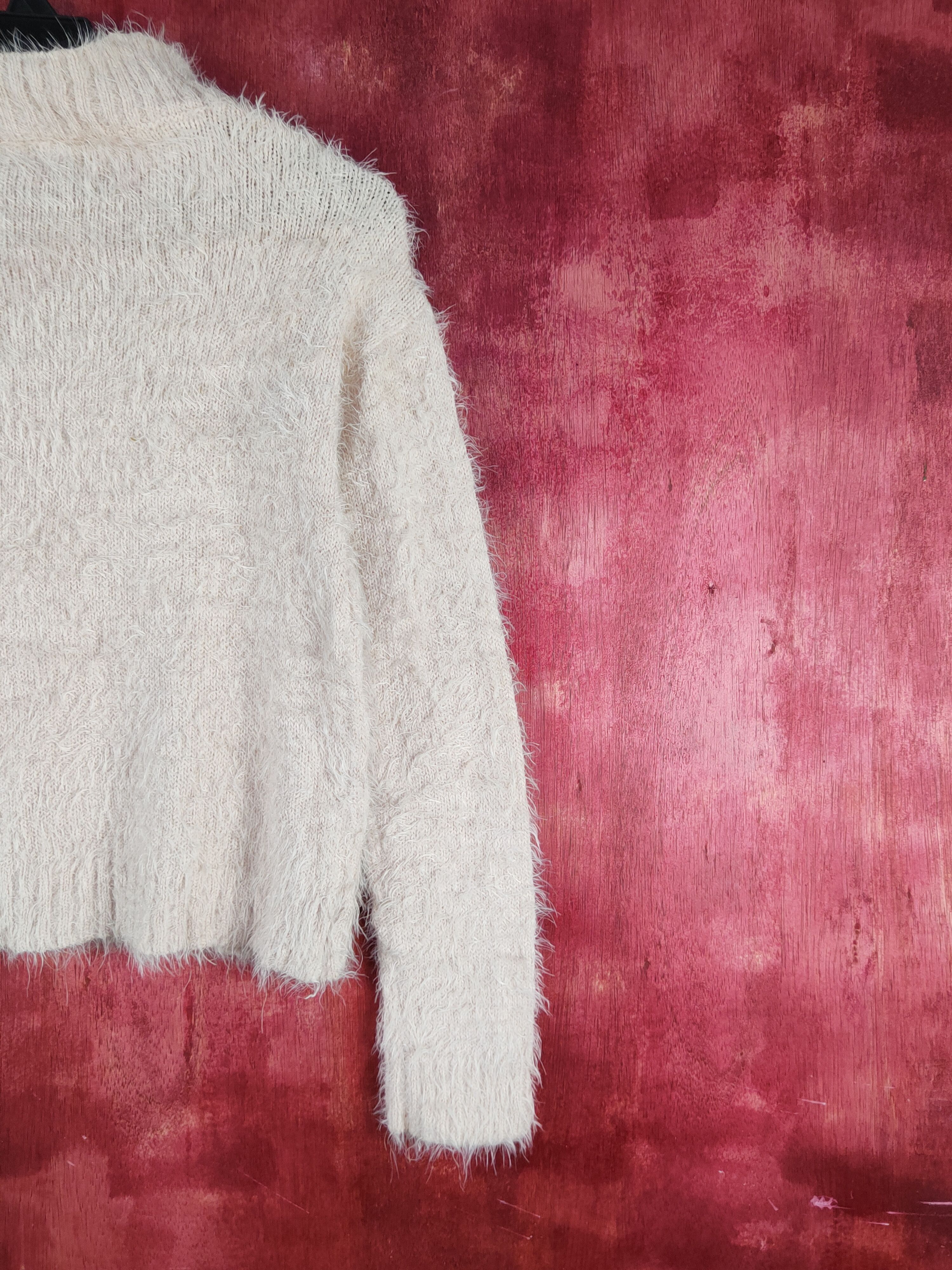 Japanese Brand × Vintage Vintage Artists Design Sorridere Peach Fur Mohair Knitwear Size M / US 6-8 / IT 42-44 - 9 Thumbnail