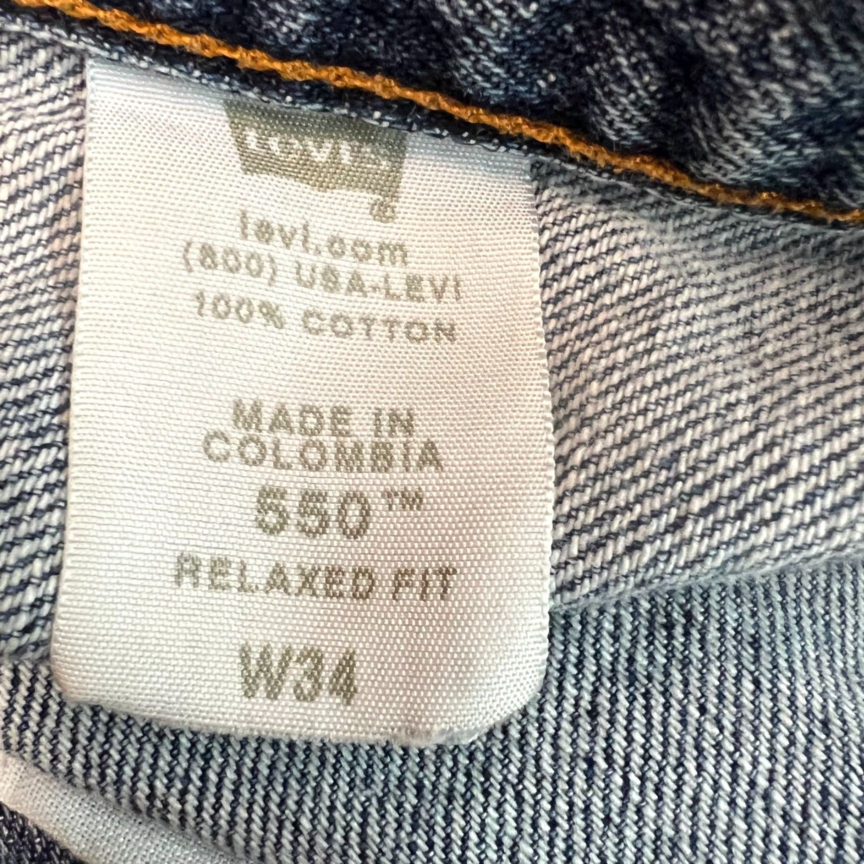 Levi's Levi's Denim Shorts Mens 550 Flat Front Relaxed Fit Casual 34 Blue Size US 34 / EU 50 - 7 Thumbnail