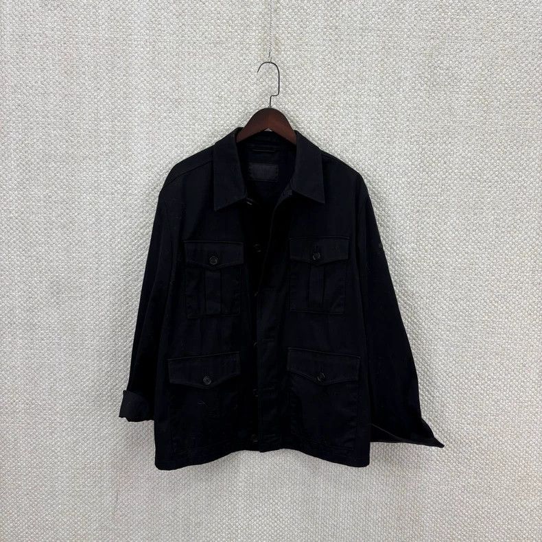 Prada Prada Black triangle label denim four-pocket jacket Size US M / EU 48-50 / 2 - 1 Thumbnail