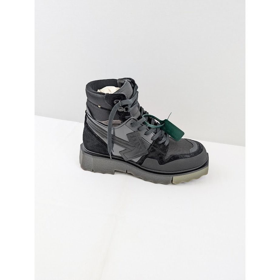 Off-White o1rshd1 Hiking Sponge Sneaker Boots in Black / Khaki Size US 9 / EU 42 - 1 Thumbnail