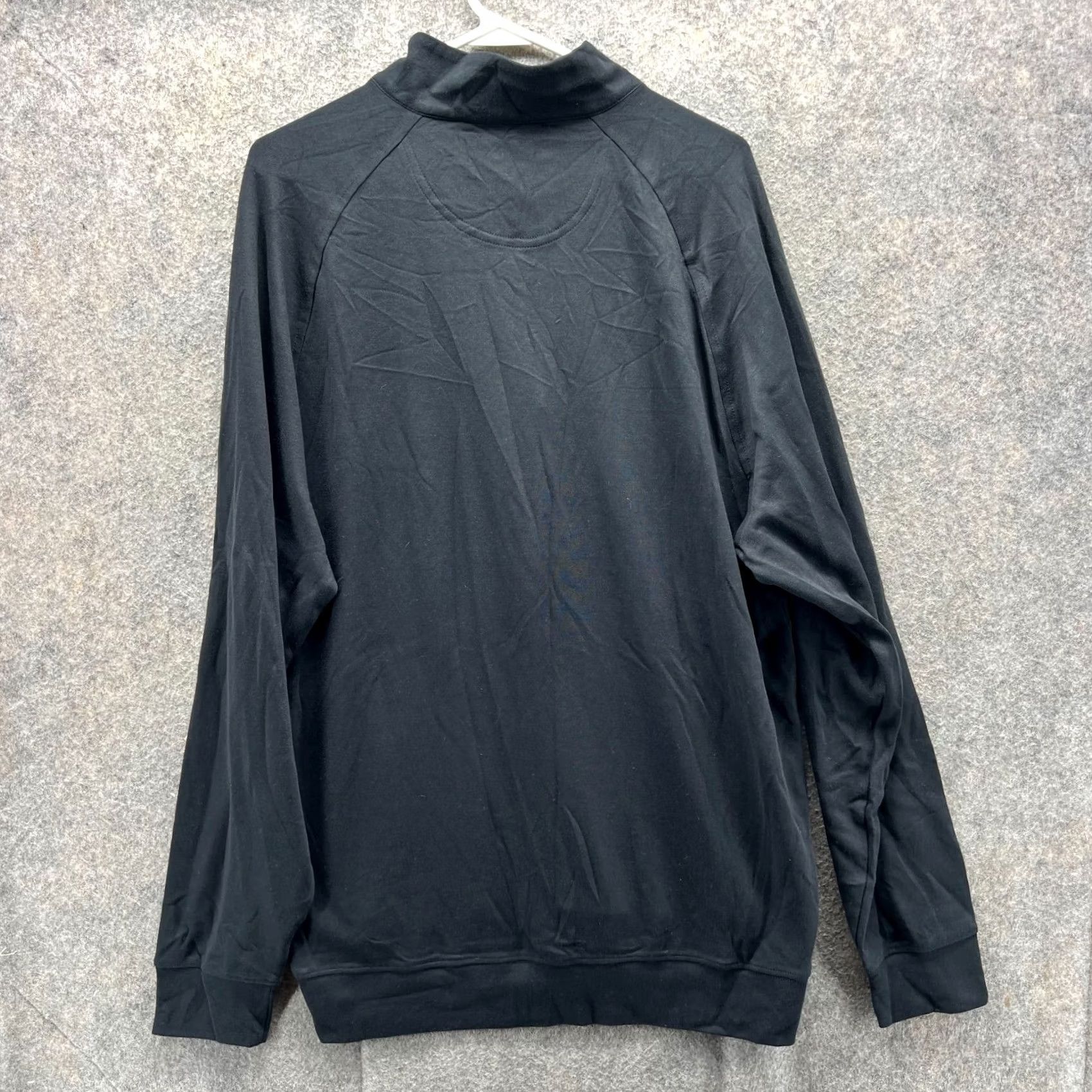 Logo 7 Greg Norman Sweatshirt Men's Large Half Zip Pullover Fleece Logo Knit Golf 1/2 Zip Black Cotton Size US L / EU 52-54 / 3 - 2 Thumbnail