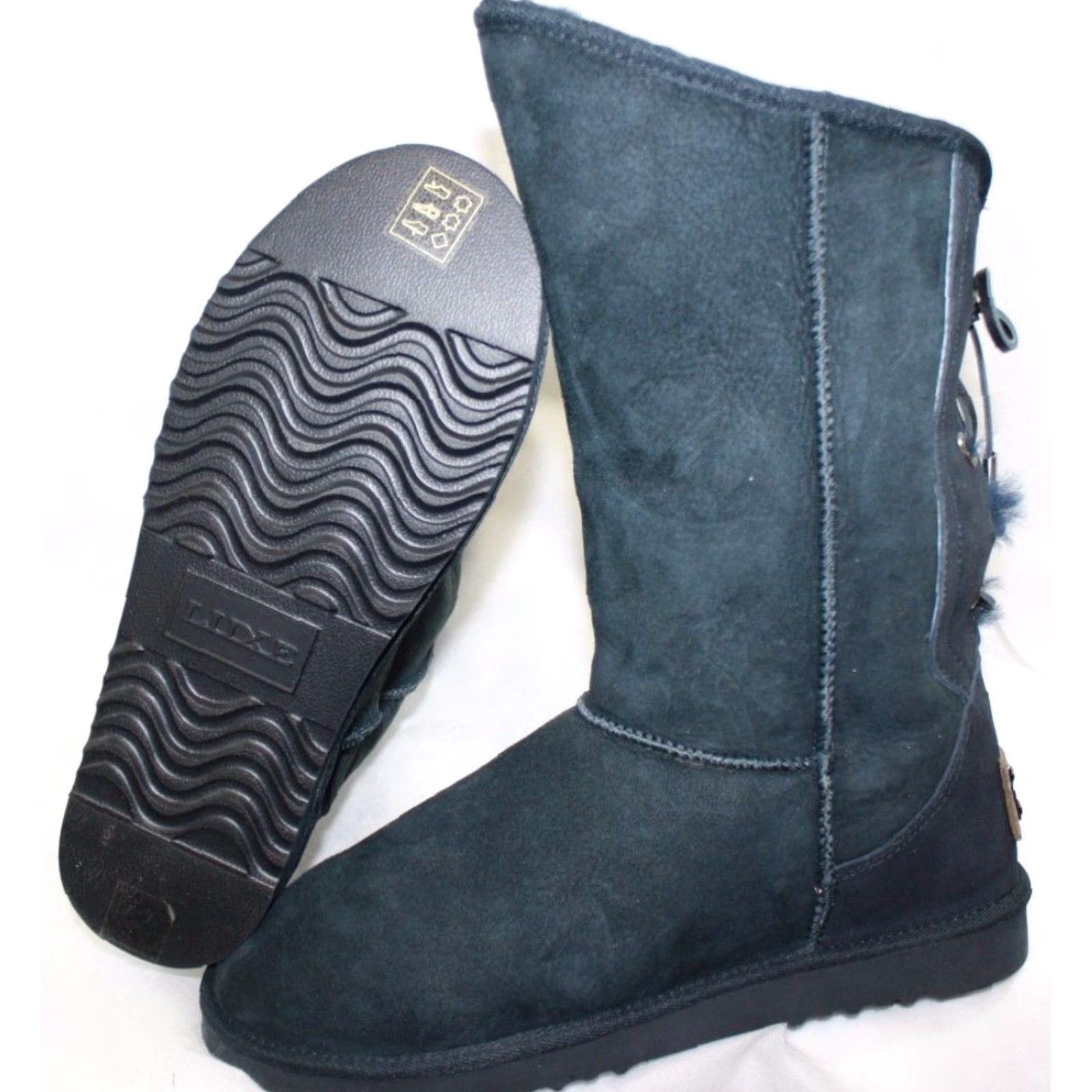 Dita VINTAGE Australia Luxe Dita Short Boots Navy Blue Womens 12 US 12 US Navy Blue Shoes Boots Slip On Sheepskin Mid-Calf Mens Womens? Size 34" / US 12 / IT 48 - 2 Thumbnail