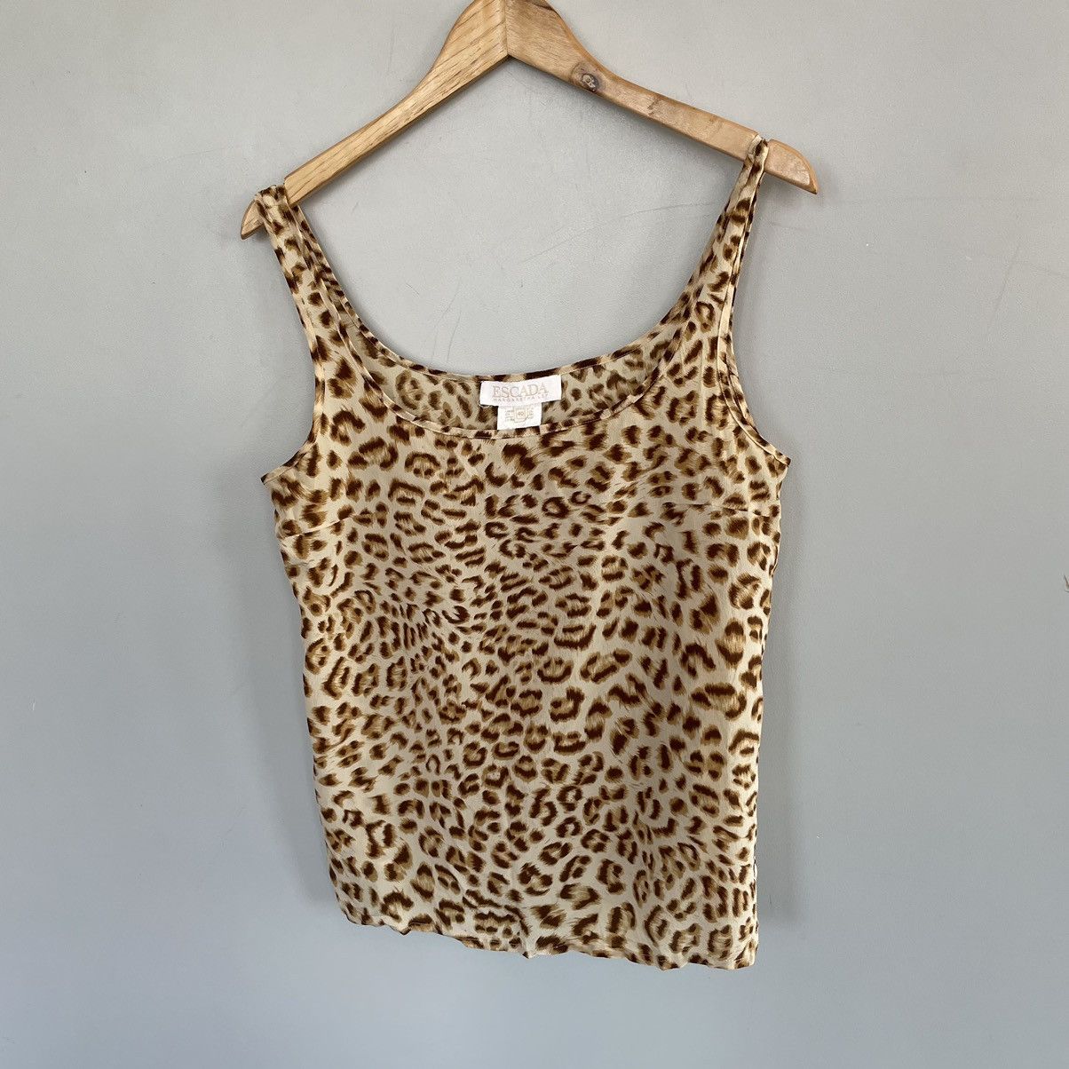 Escada × Vintage Vintage 90’s Escada Margaret Ley tank top leopard Size S / US 4 / IT 40 - 3 Thumbnail