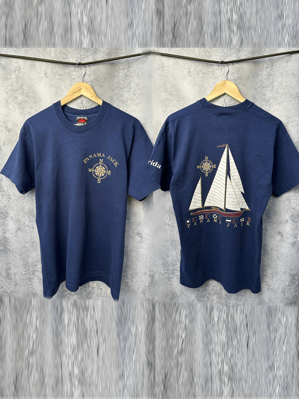 Panama Jack Panama Jack Vintage 80’s T-Shirt USA Sails and Compass Size US L / EU 52-54 / 3 - 1 Thumbnail