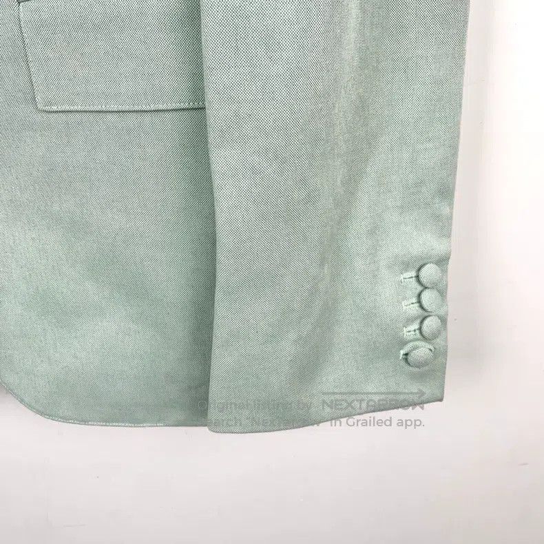 Thom Browne Thom Browne size 00 Flap-collared mint-green cotton suit ja Size 36R - 4 Thumbnail
