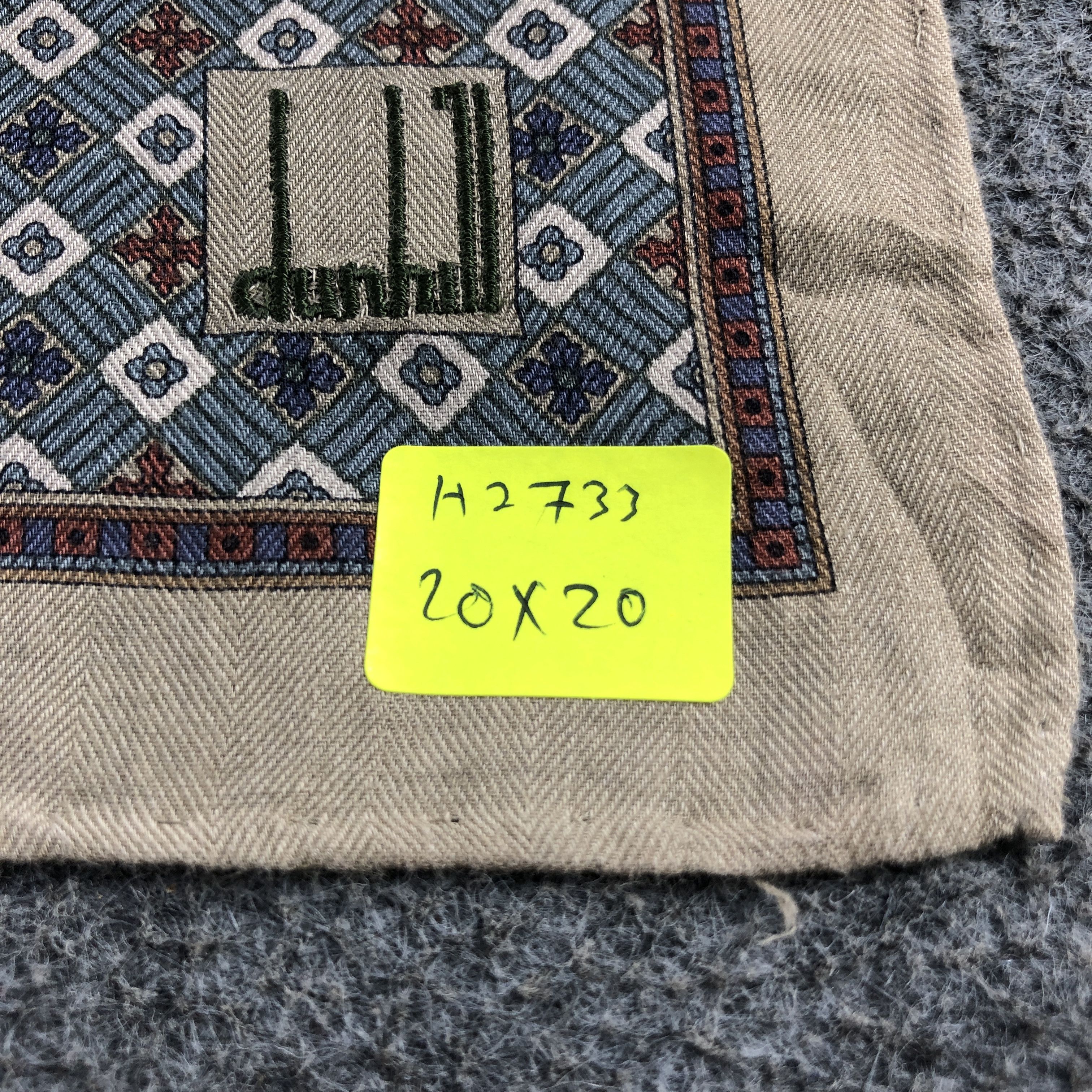 Alfred Dunhill × Vintage Dunhill Handkerchief Neckerchief Bandana H2733 Size ONE SIZE - 6 Thumbnail